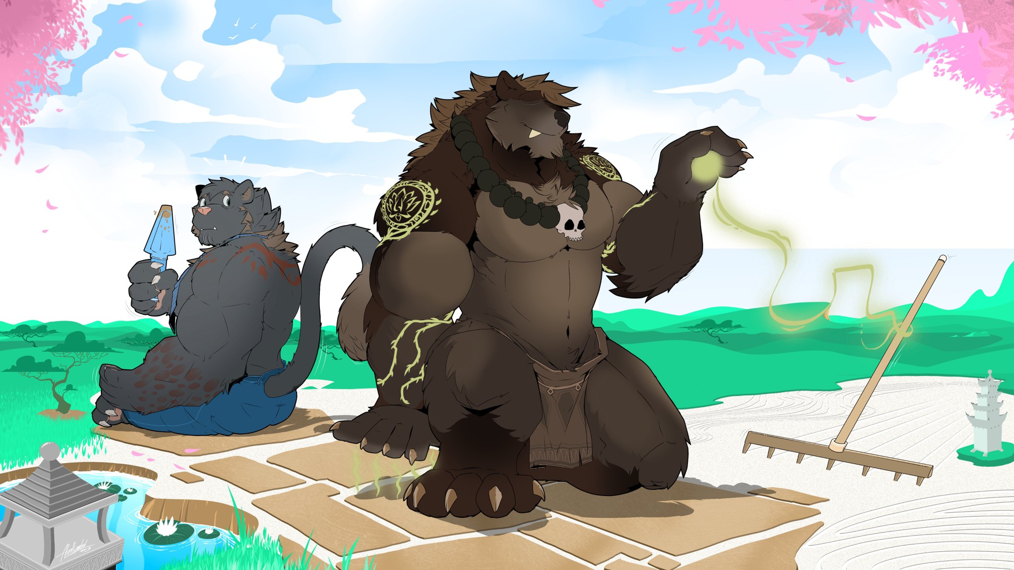 Zen Garden - By @aliensymbol on Itaku