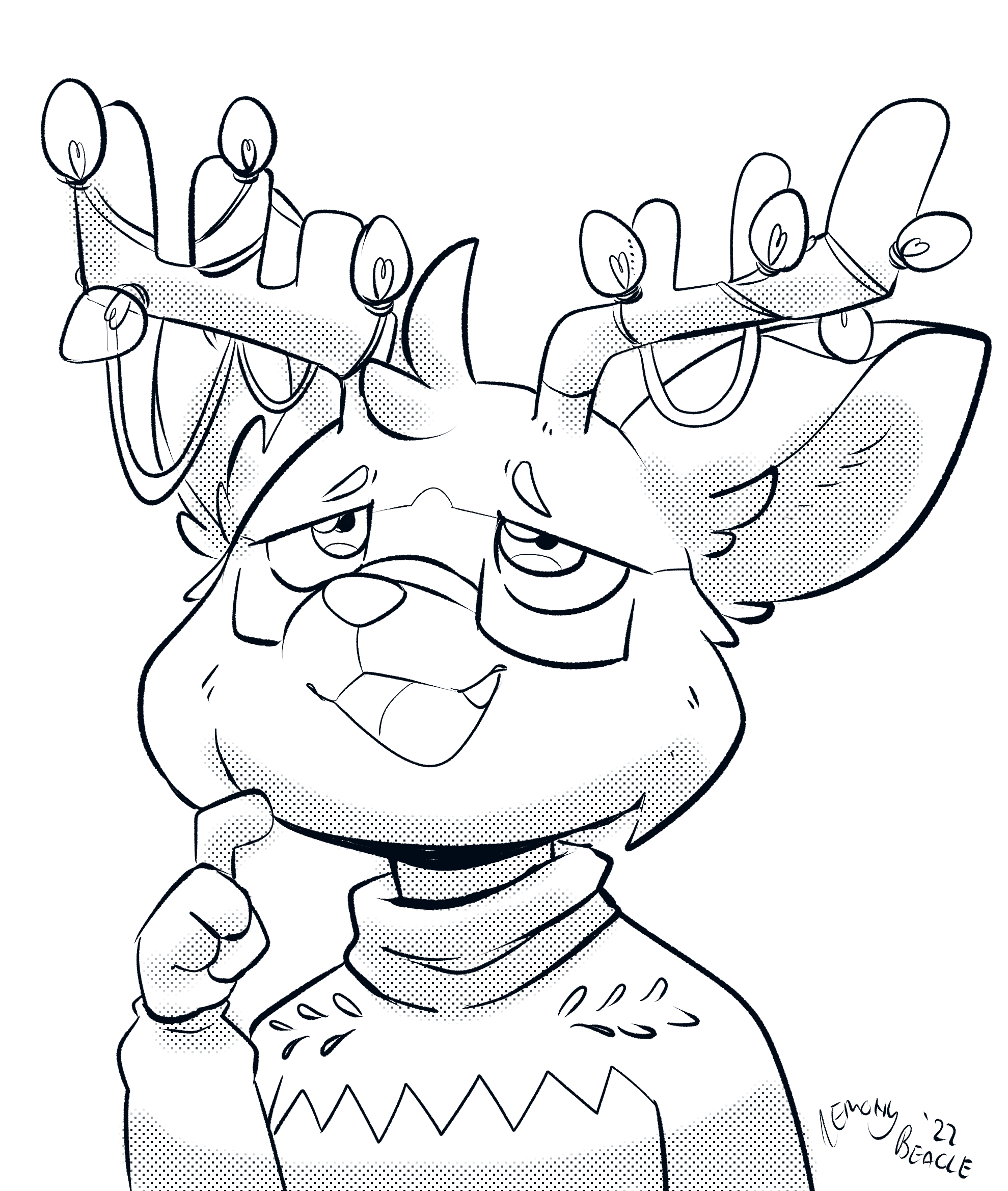 QHusky I dont think this is how Christmas lights work but OH WELL By lemonybeagle on Itaku