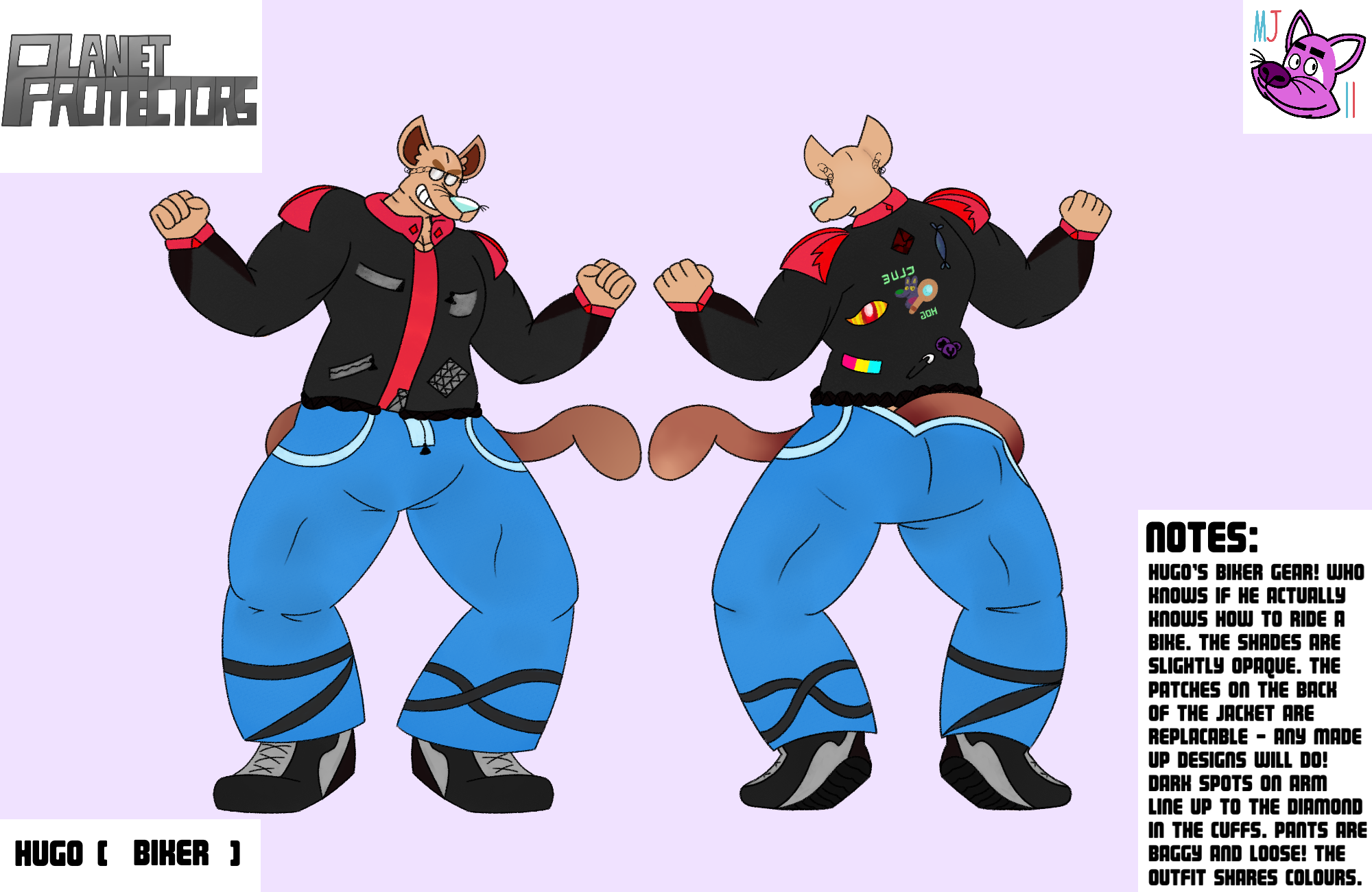 Hugo HenchFurry Reference Sheet 3 - By @planetxylox on Itaku