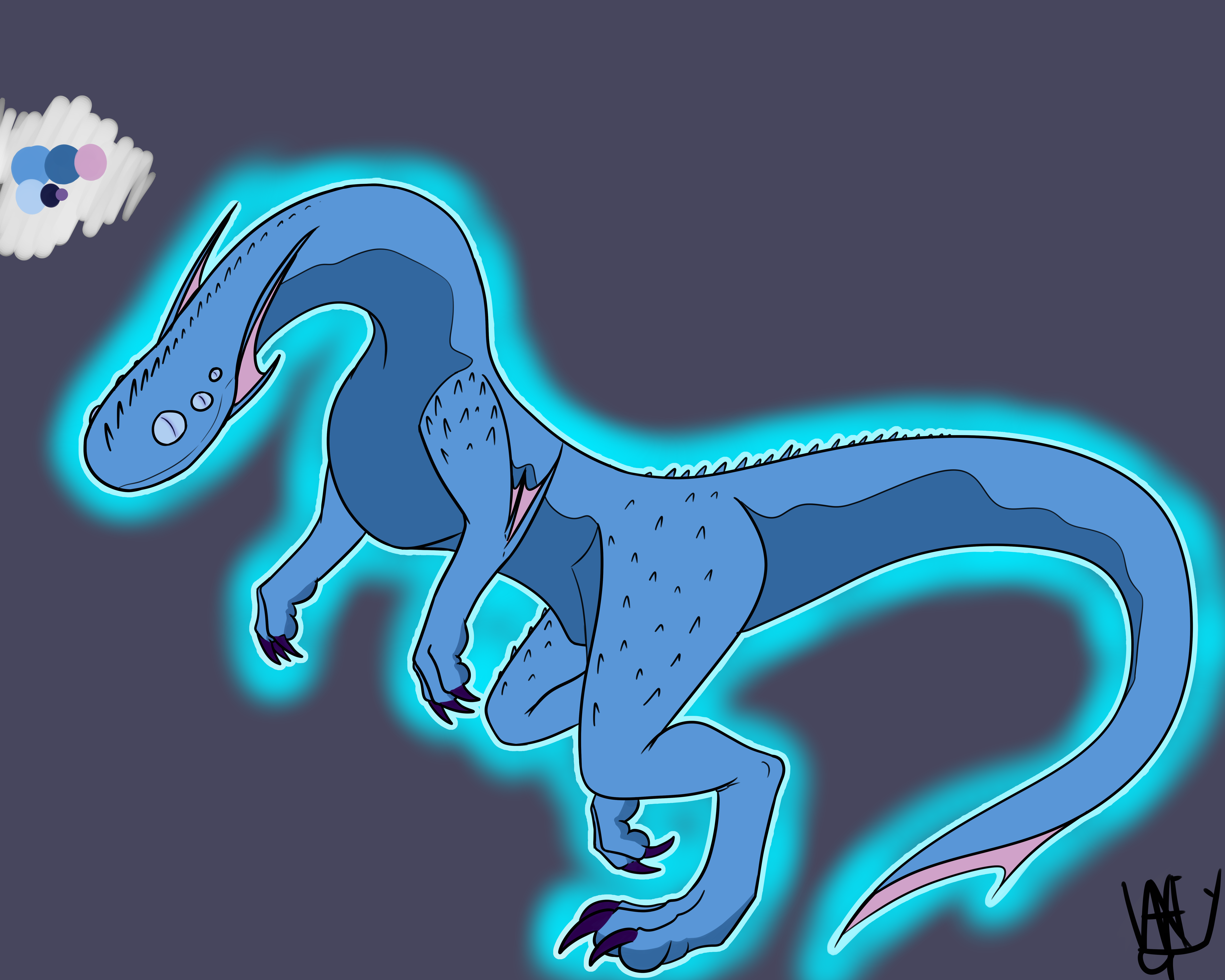 Raptor Alien [20$ Adopt] - By @vaxeythedraggy on Itaku