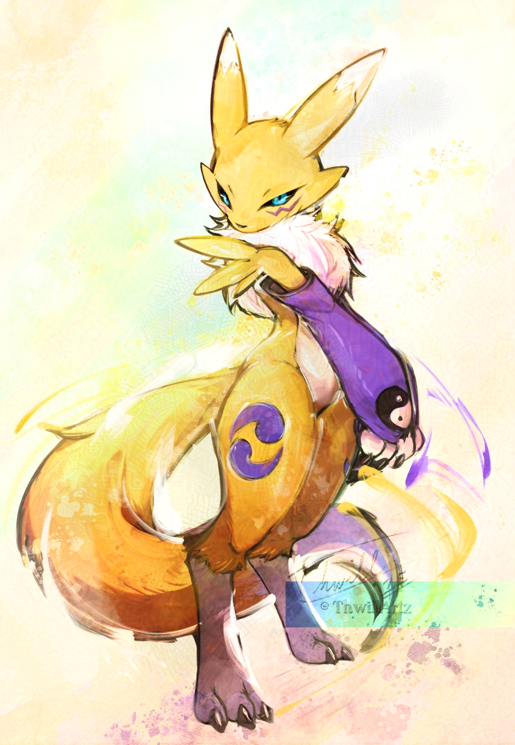 Renamon Computer Renamon☯️🦊 - By @thwill on Itaku