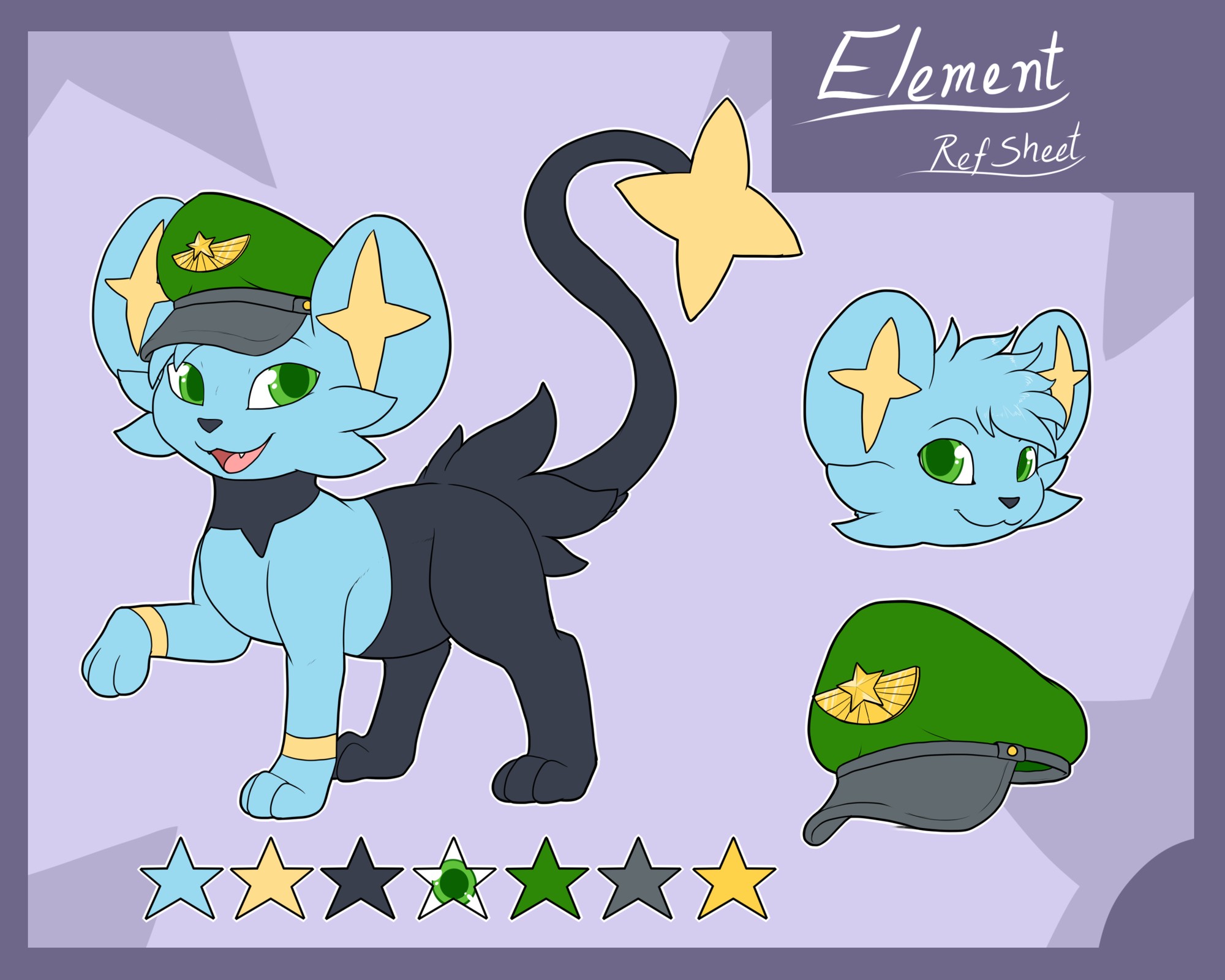My Ref Sheet(Outdated) - By @zapcatelement on Itaku