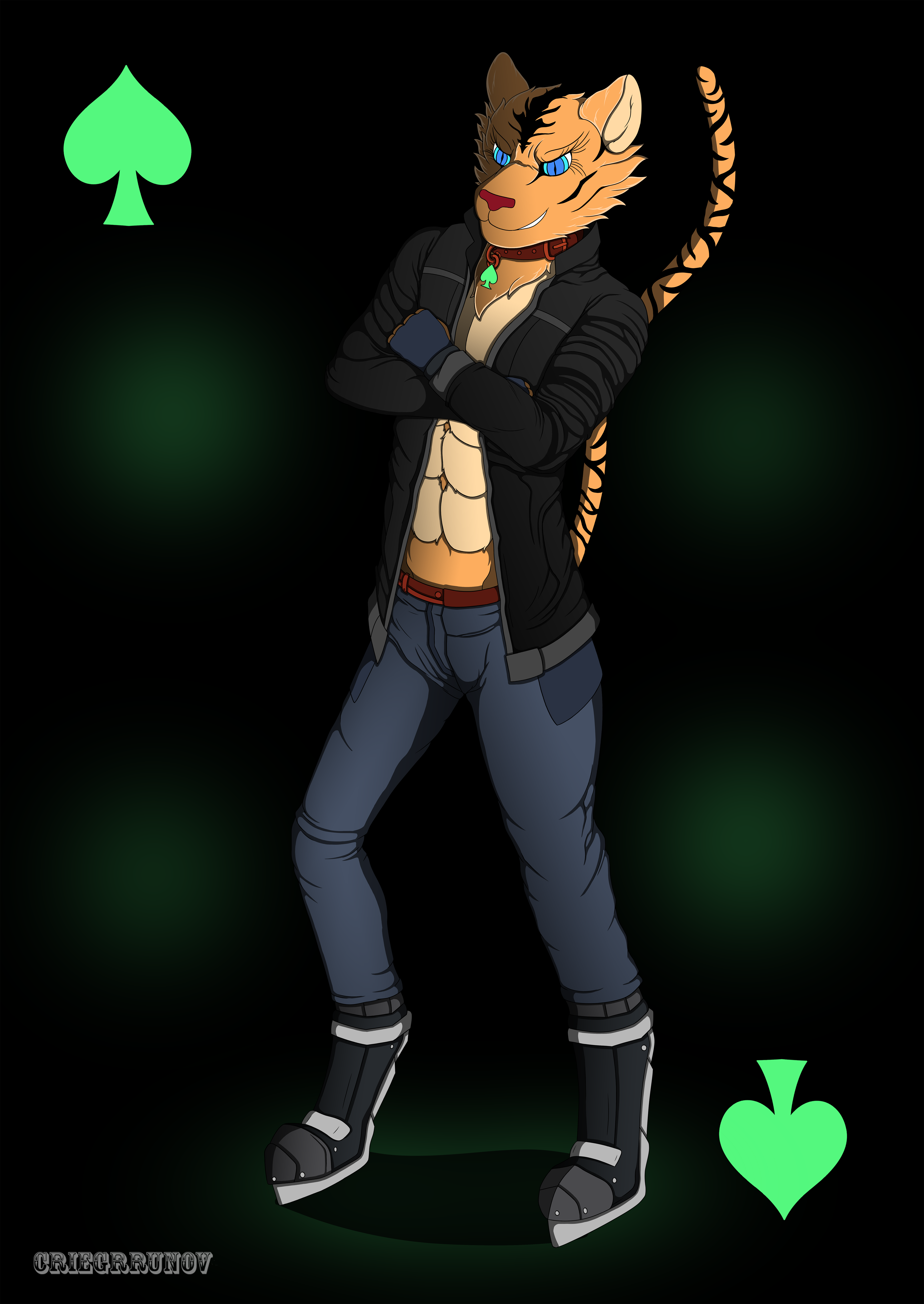 Spax Tiger Spade - By @criegrrunov on Itaku