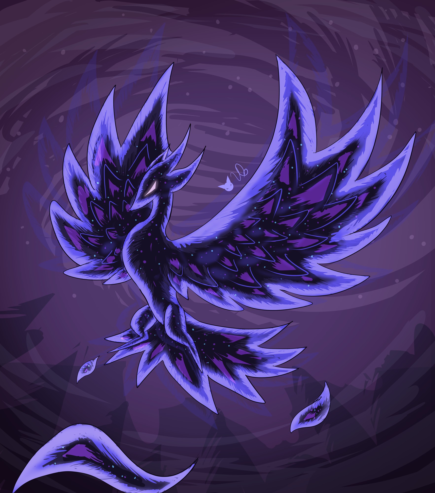 Spectral Phoenix - By @vastralblade on Itaku