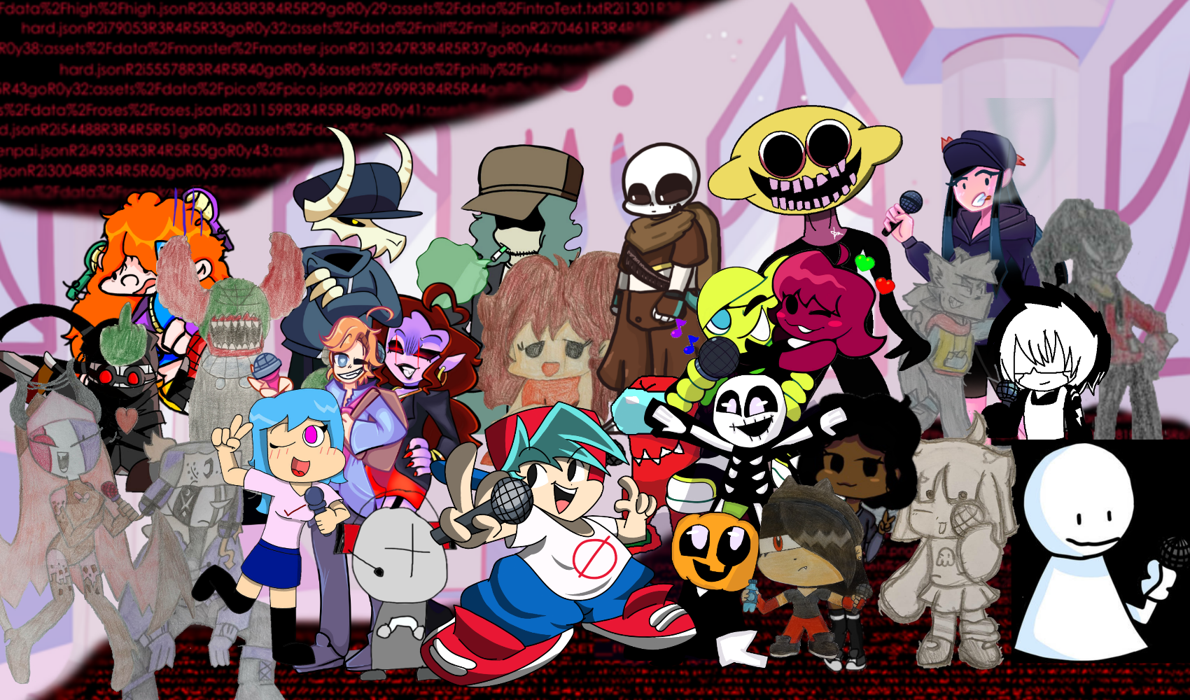 The Friday Night Funkin Art Collab! - By @bumpadump on Itaku