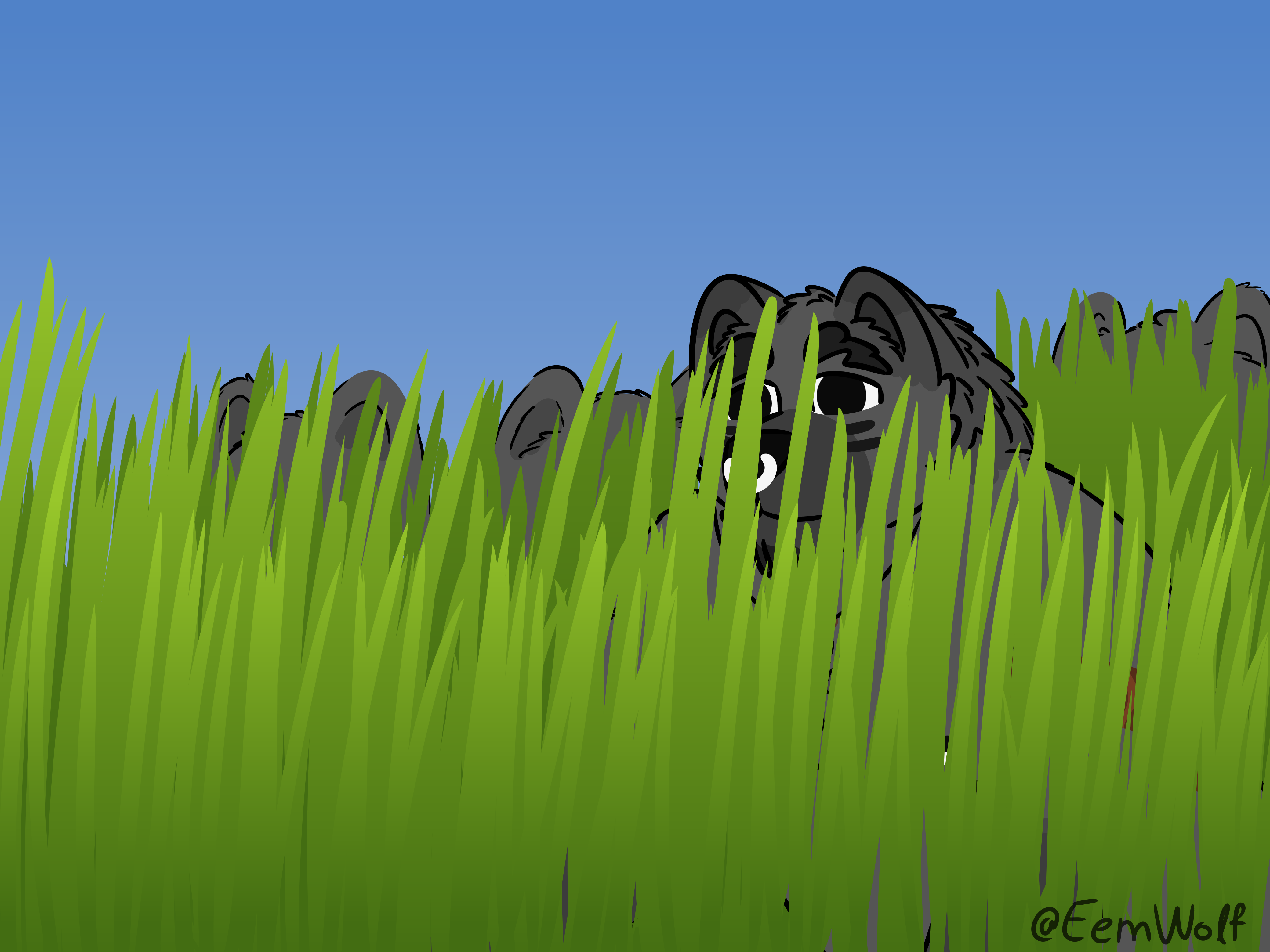 They do hunt in packs... By eemwolf on Itaku