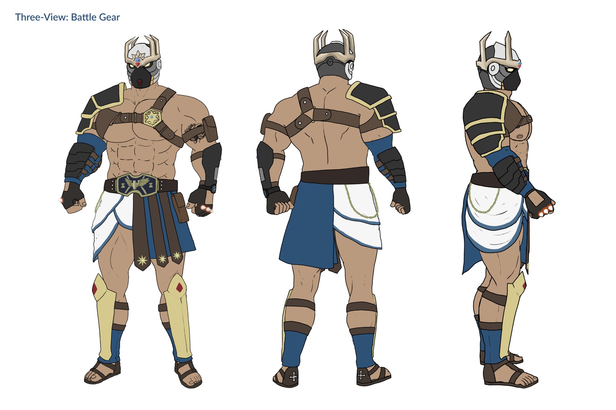 Paul Alkaid Battle Gear Three View By zoran on Itaku