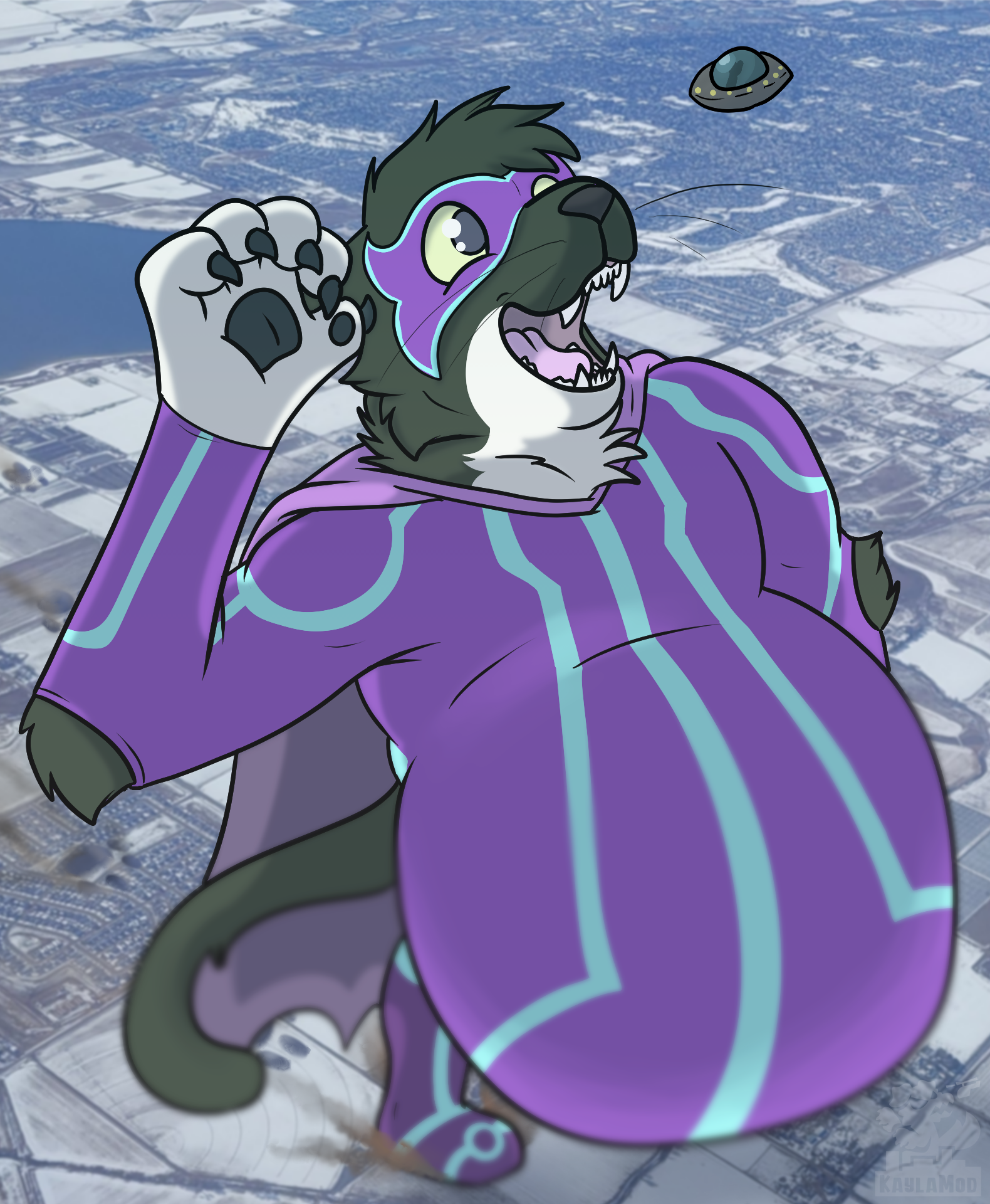 Greetings, Alien Visitors! - By @devsoftpaw on Itaku