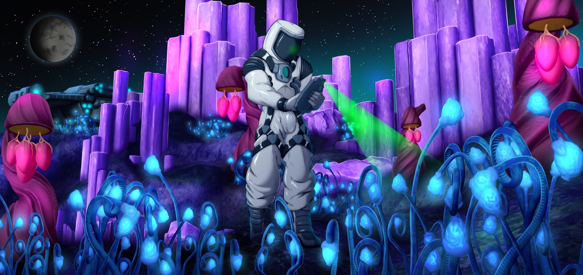 Alien Encounter pt 1 - By @undeadkitty13 on Itaku