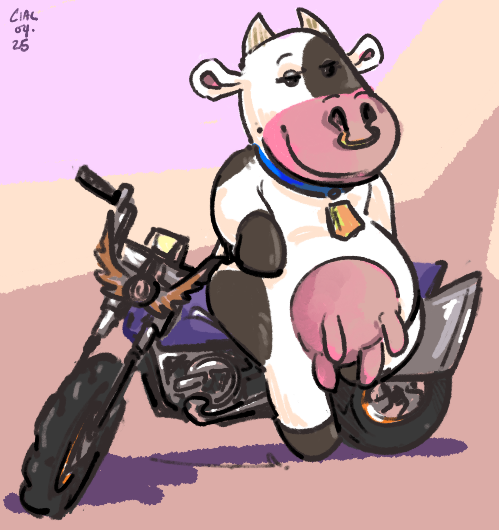 cool cow - By @notfun on Itaku