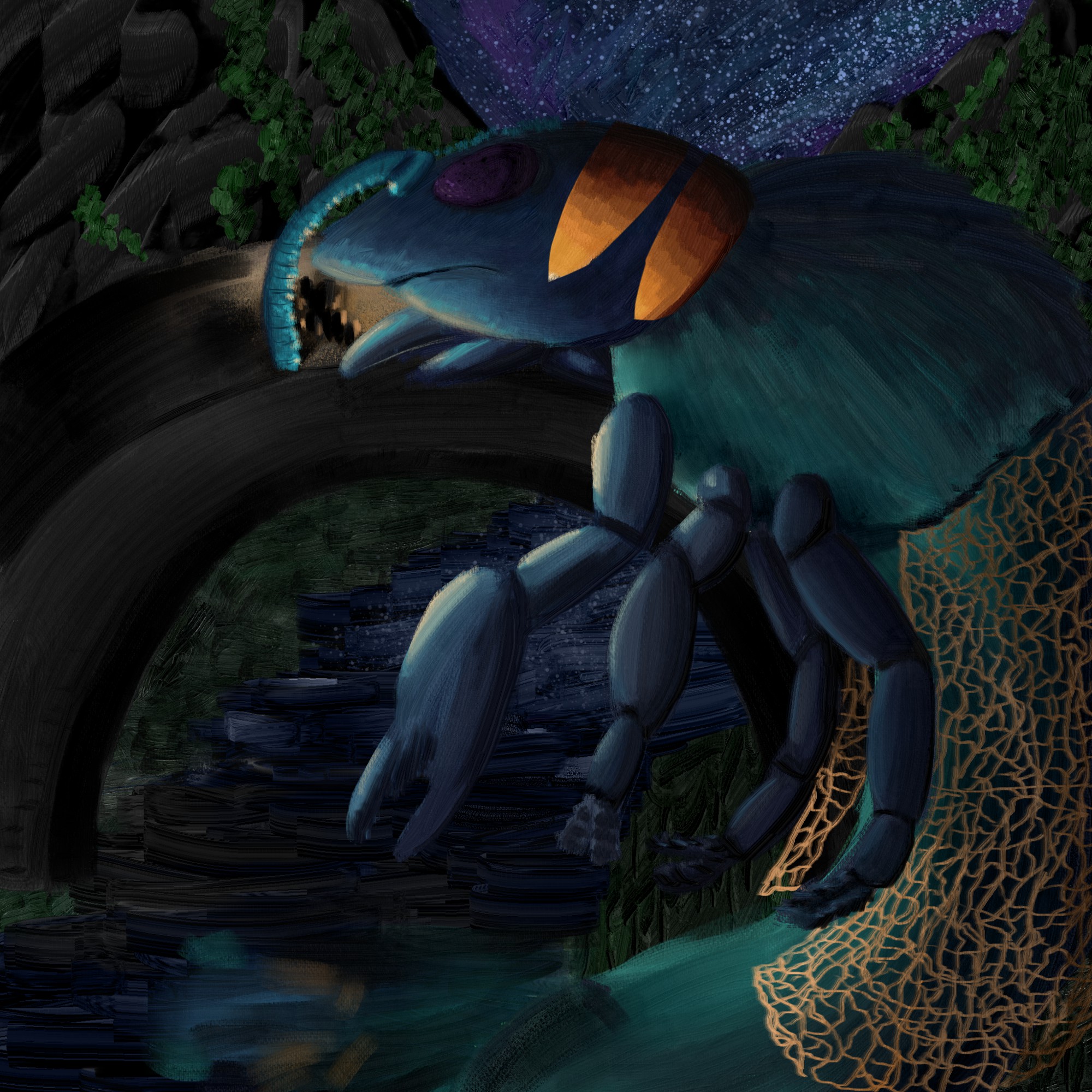 Bridge Creature - By @eldritchtouched on Itaku