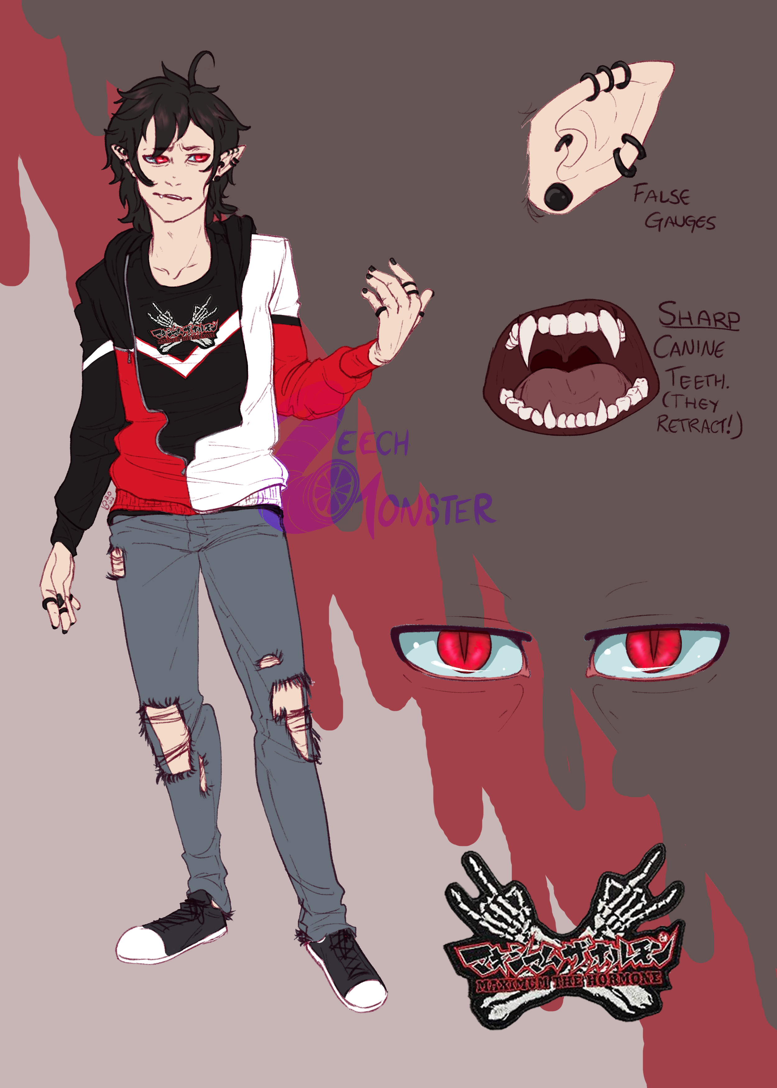 Modern Day Vampire [c] - By @leechmonster on Itaku