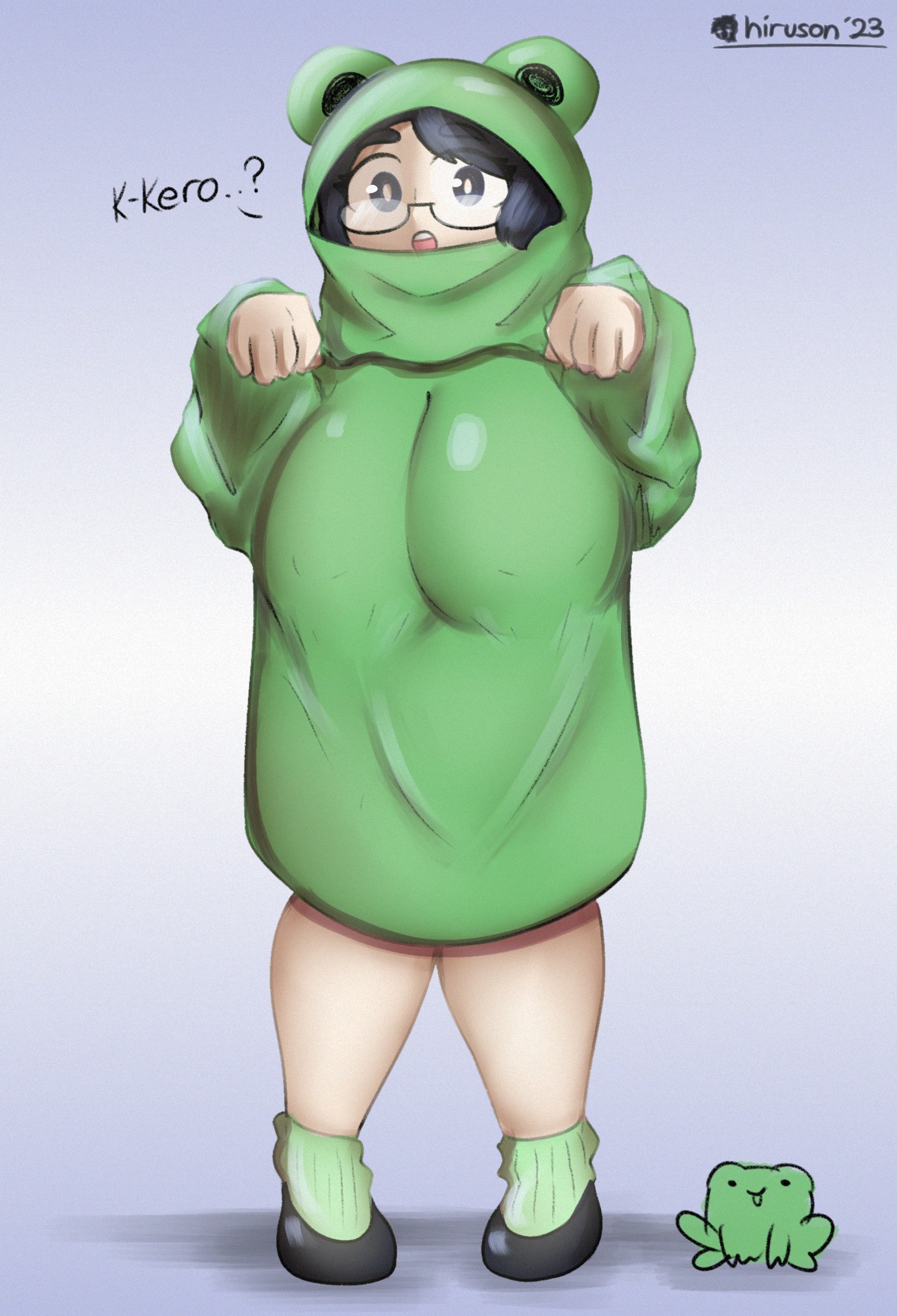 Cecilia Froggie Hoodie - By @hiruson on Itaku