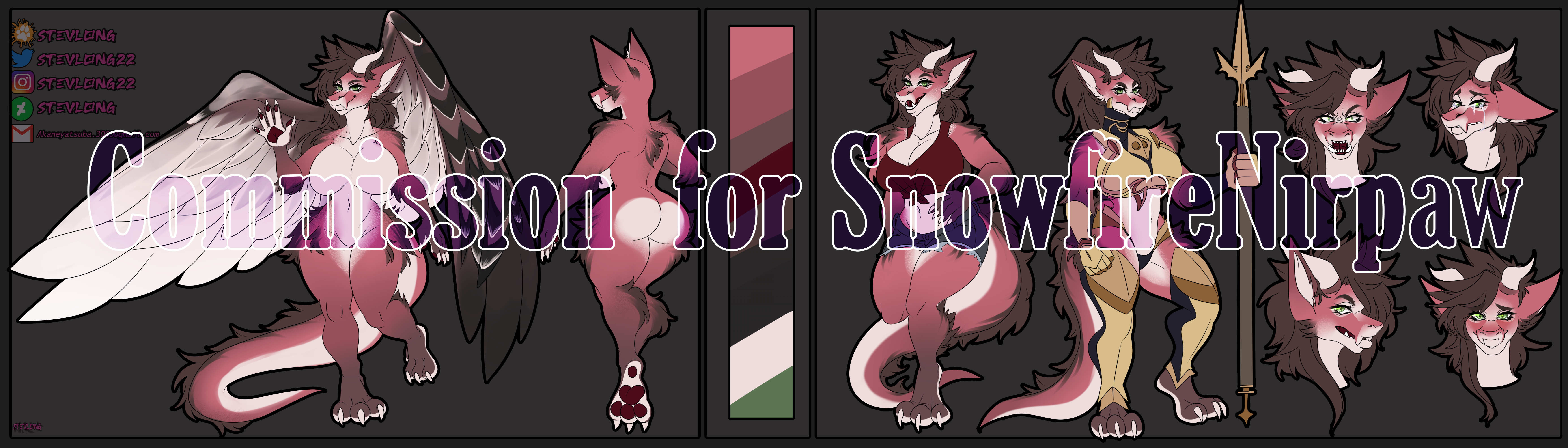 Reference sheet 9 - By @stevlong on Itaku