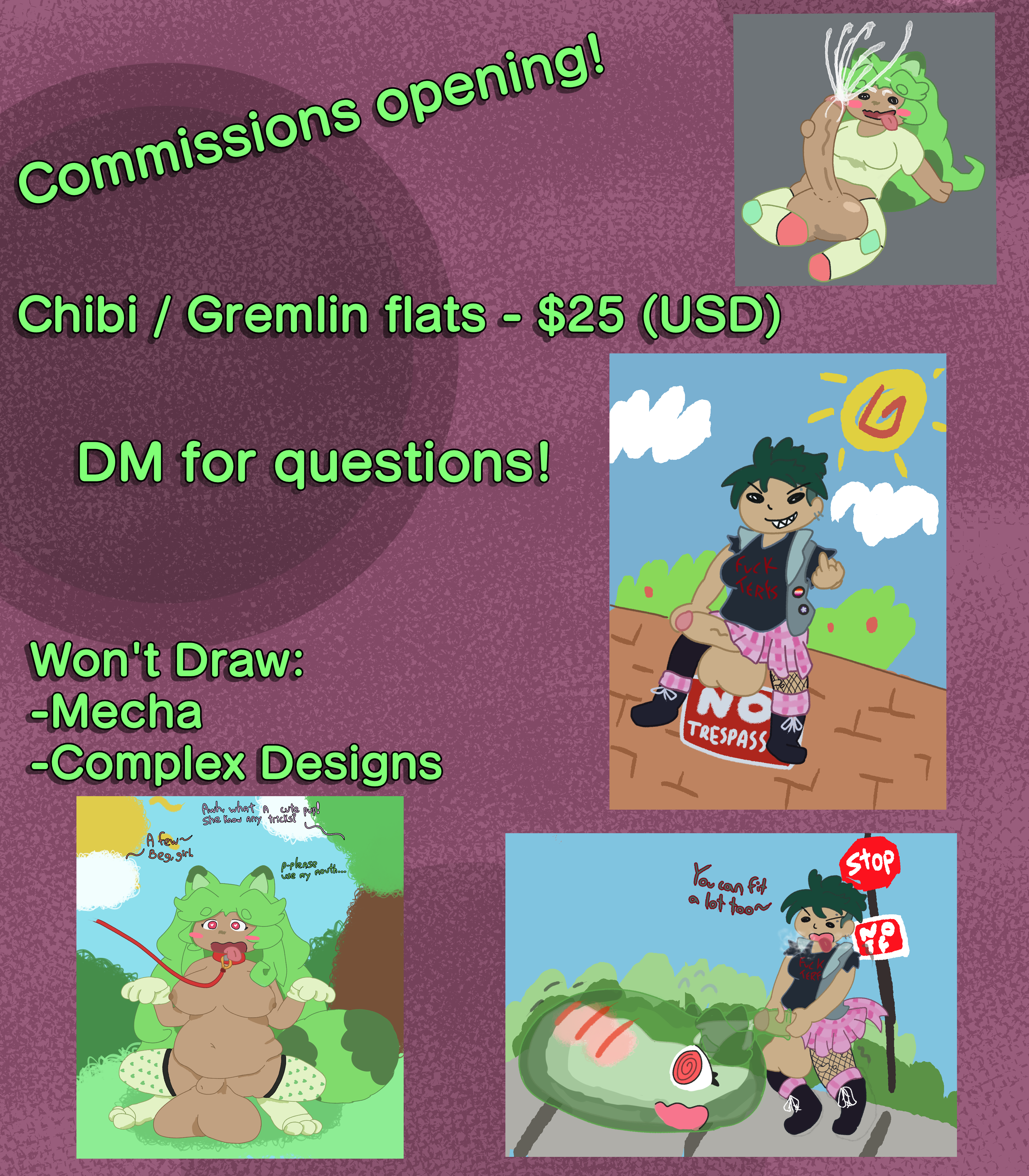 NSFW Comm Sheet - By @tanukilina on Itaku