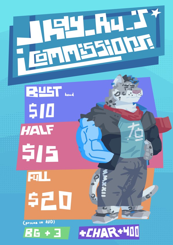 Commissions Open! - By @jhay_ru on Itaku