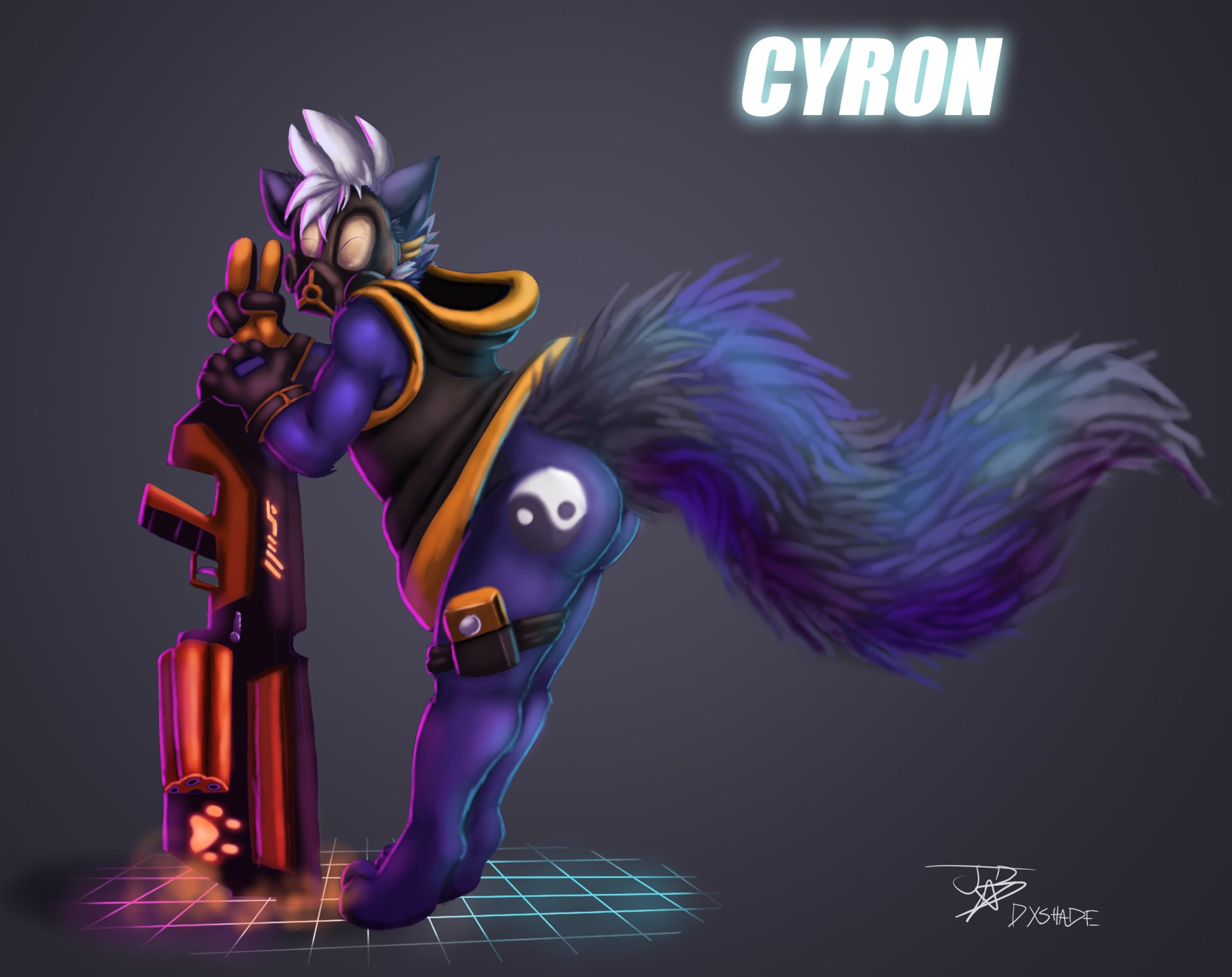cyron pin up 1 - By @dxshade on Itaku
