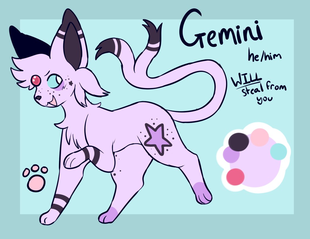 gemini ref sheet 1 - By @starluxioad on Itaku