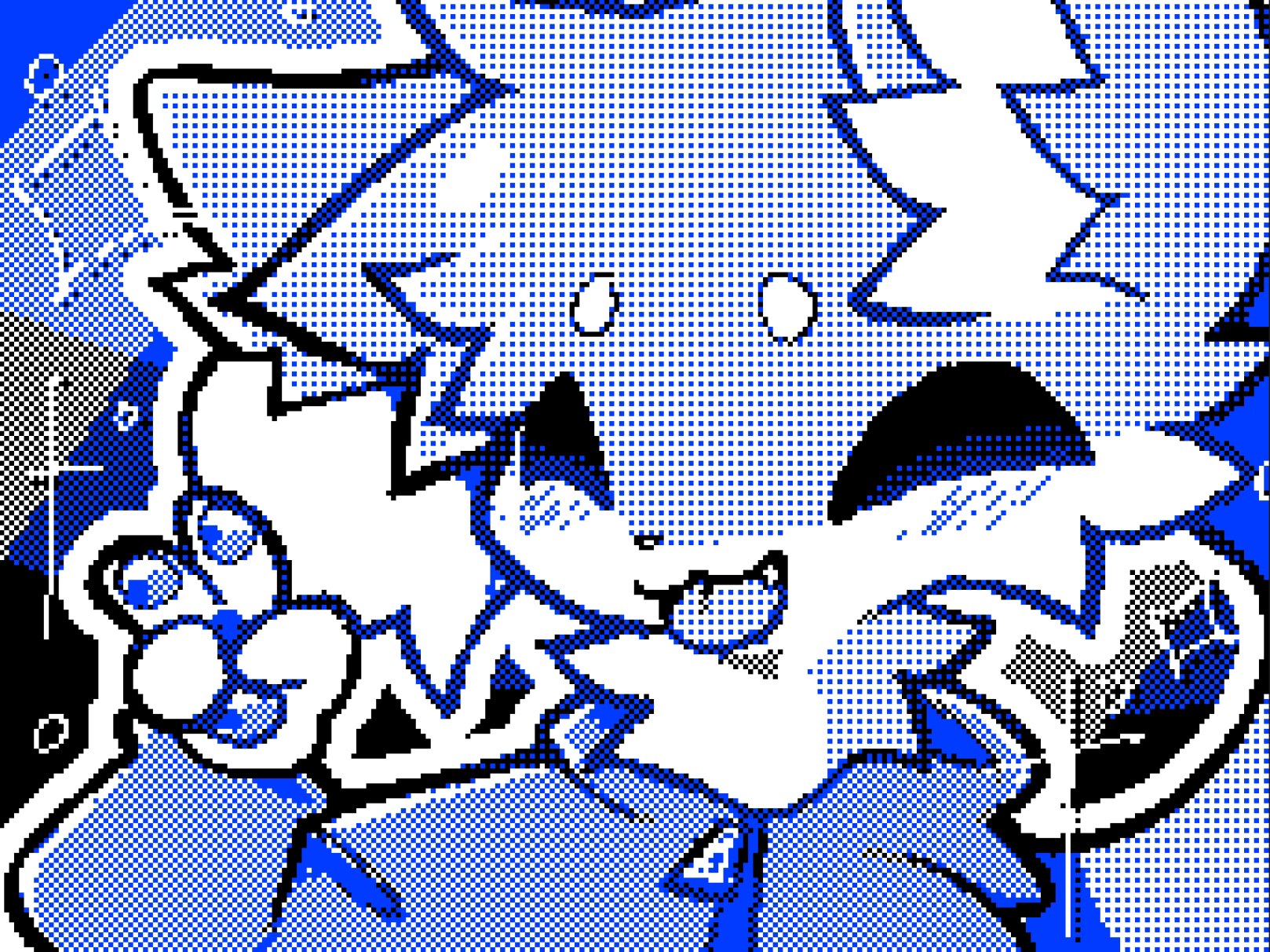 Henlo!! | Goobysart flipnote-style commission - By @fudgepop01 on Itaku