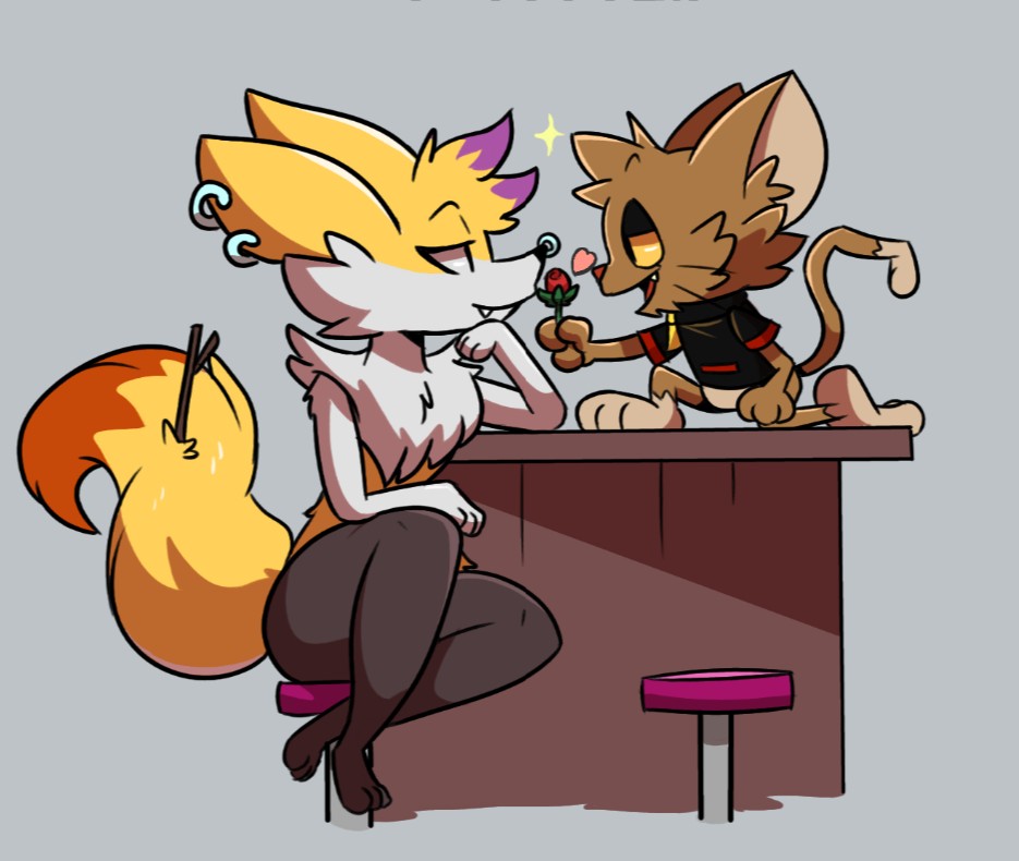 Jaq meets Tetryl - By @kazoko on Itaku