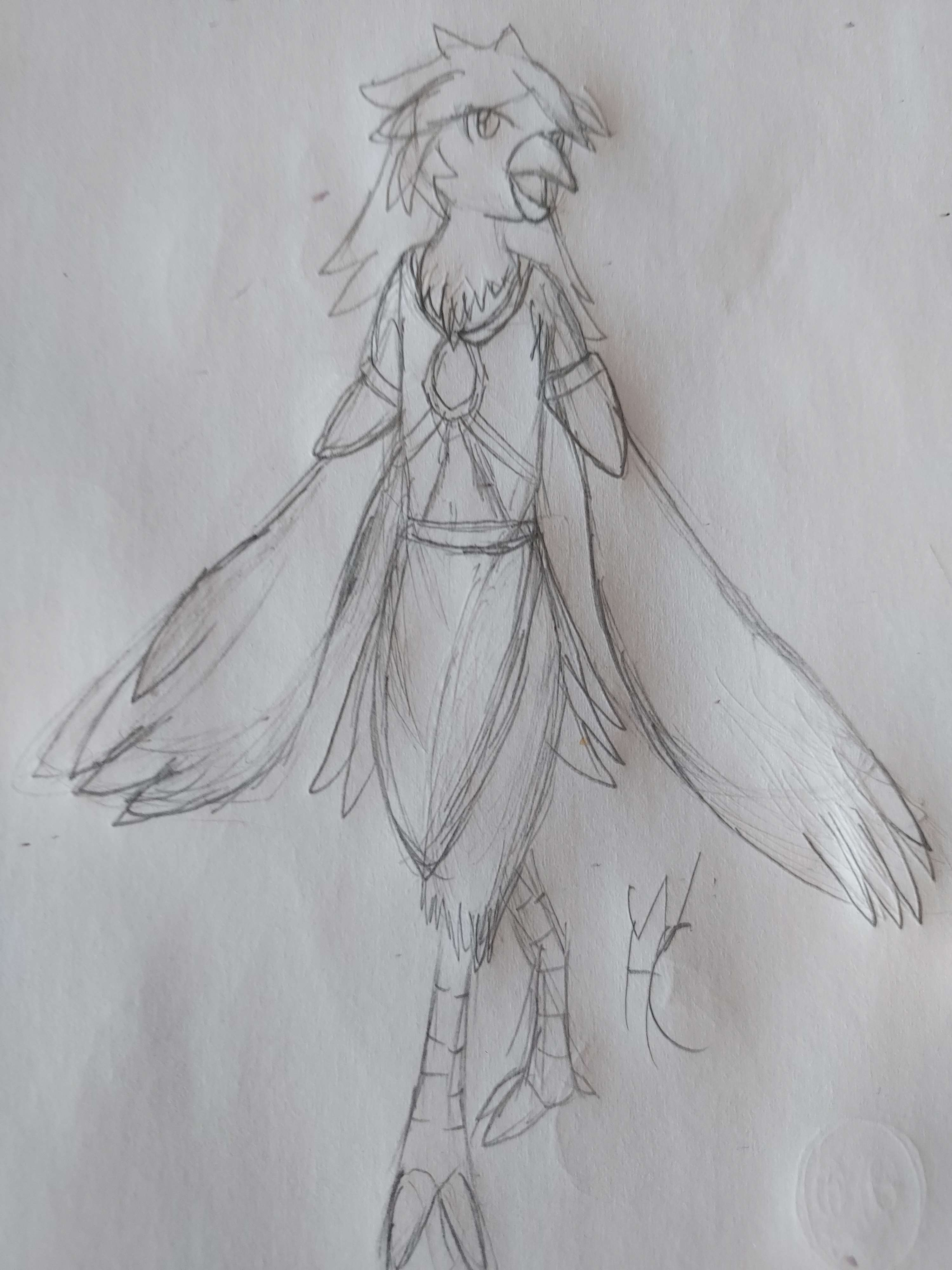 Rito Alicia (Rough drawing) - By @whaddon on Itaku