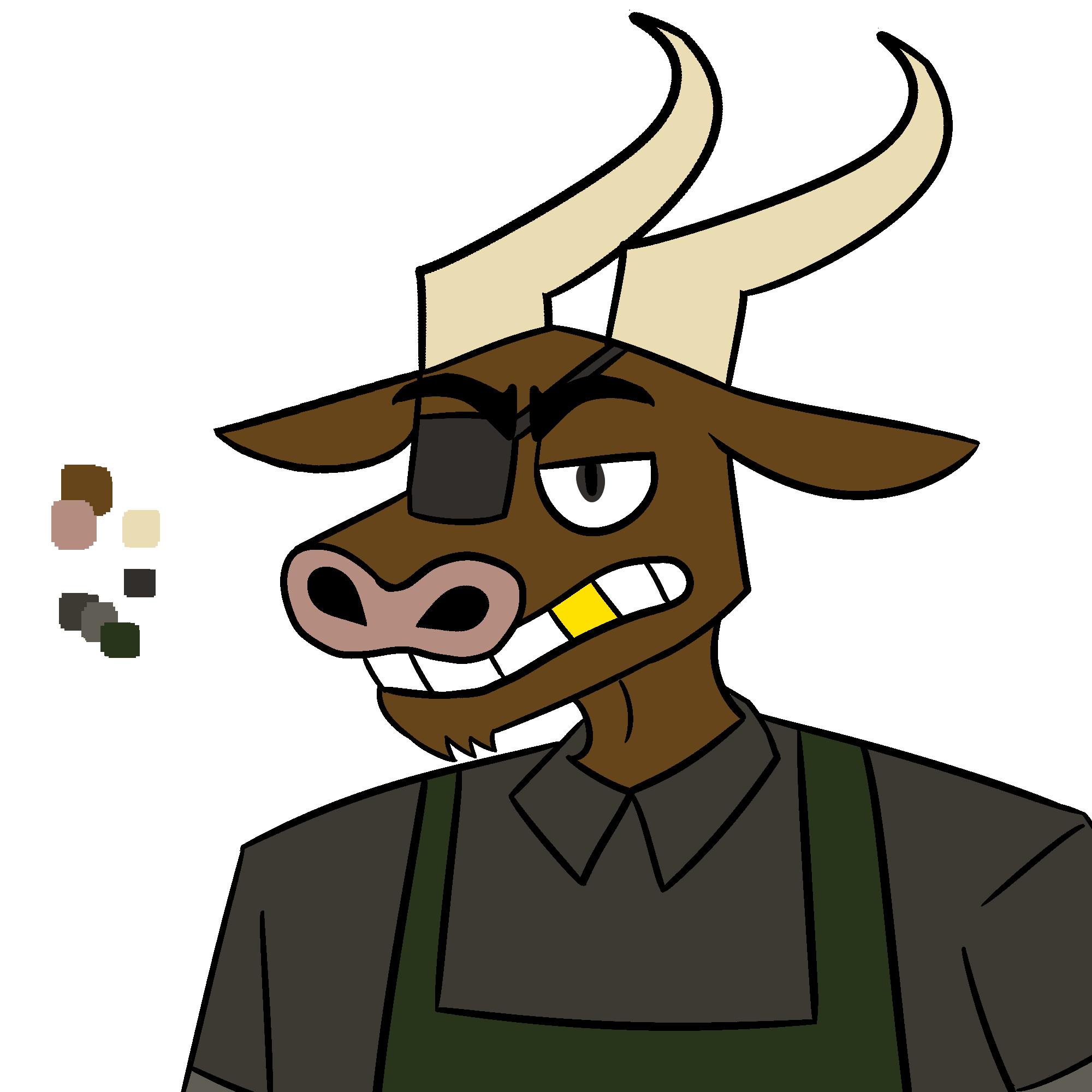 Marcus the Bull 1 - By @somebody3118 on Itaku