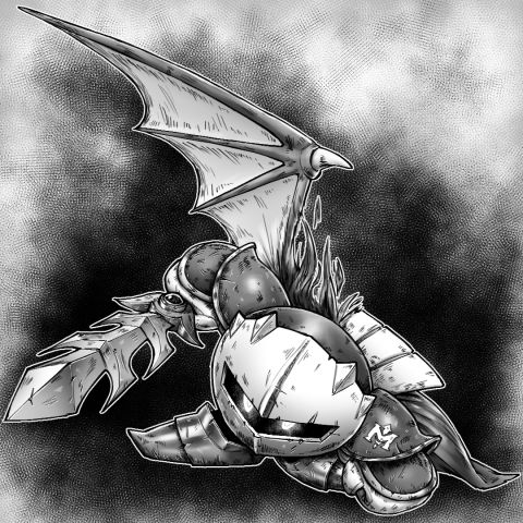Manga-esque Meta Knight - By @mikael-kristiak on Itaku