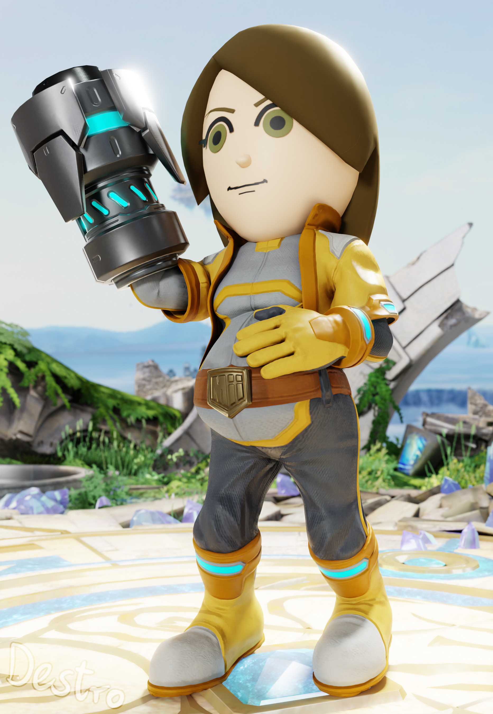 Mil Gunner Just a Mii Gunner - By @hdddestroyer on Itaku