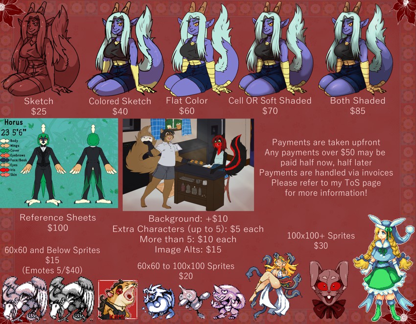 Commissions Open! - By @queenkami on Itaku