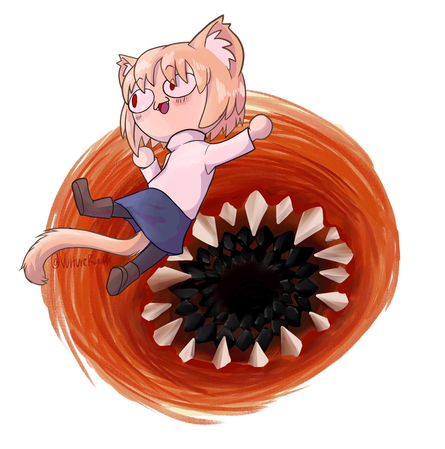 Banished to the Shadow Realm - By @grimlinpeets on Itaku