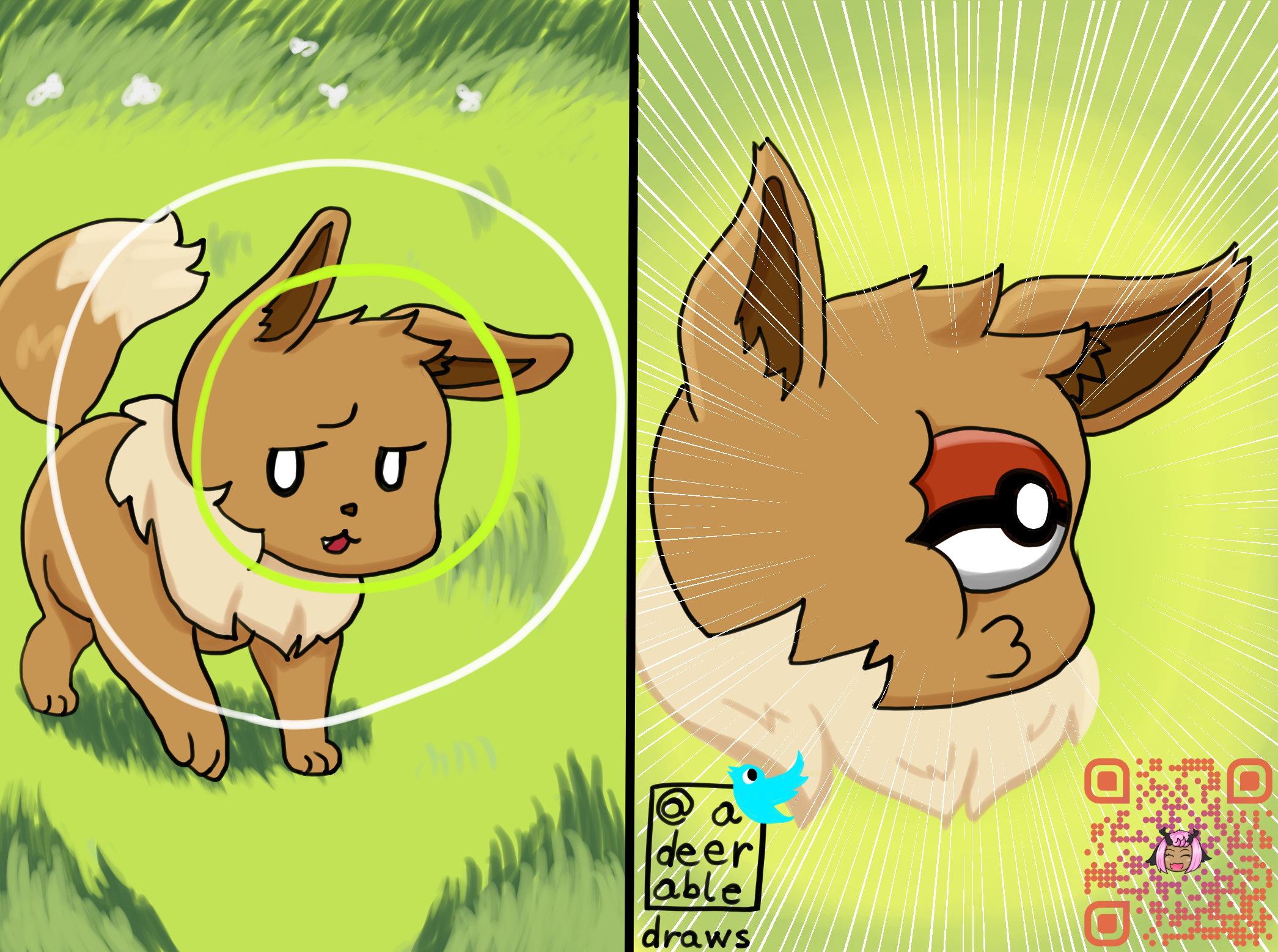 PoGO perfect throw By adeerable on Itaku