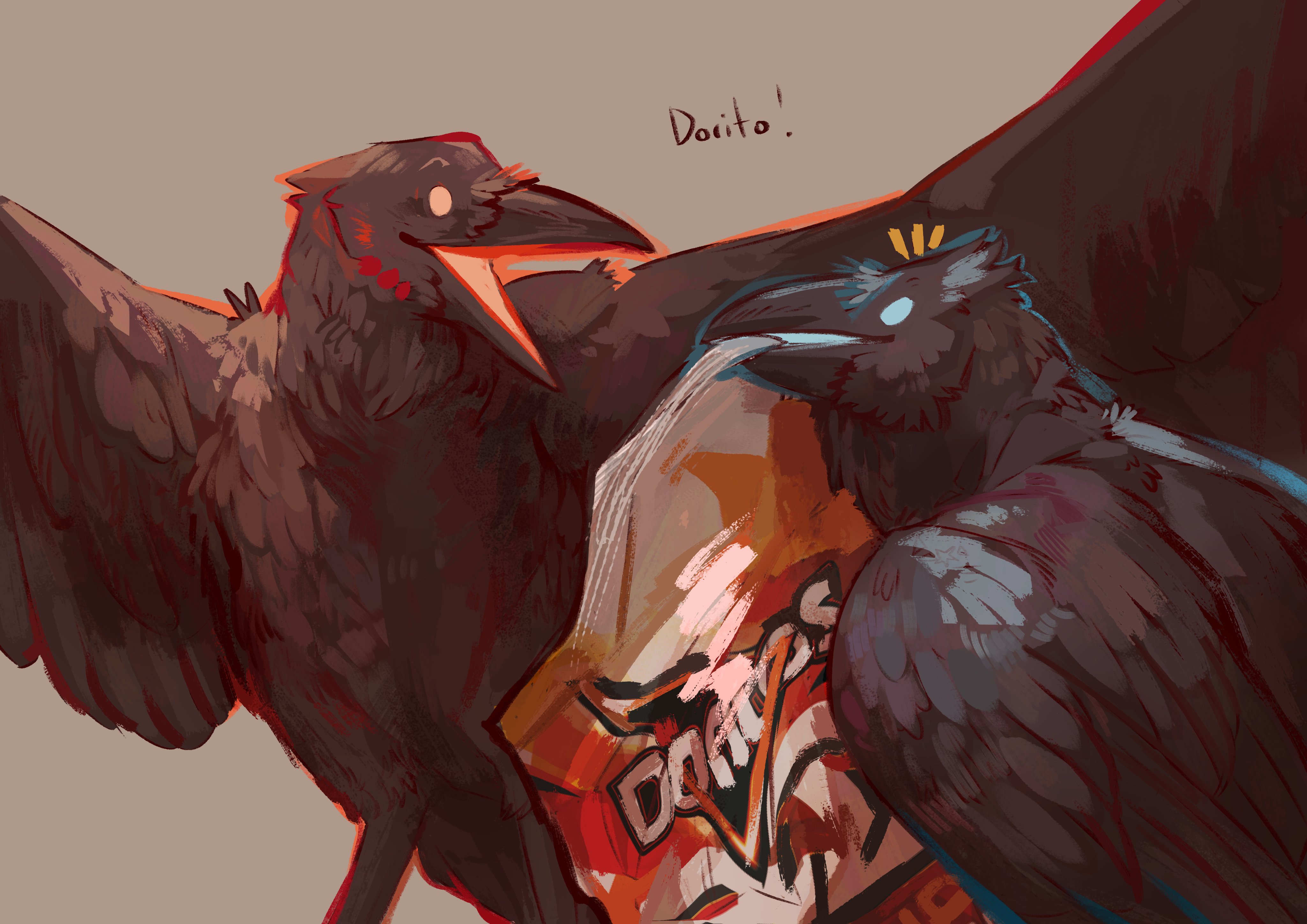 pothosrays gift art - By @babanasaur on Itaku