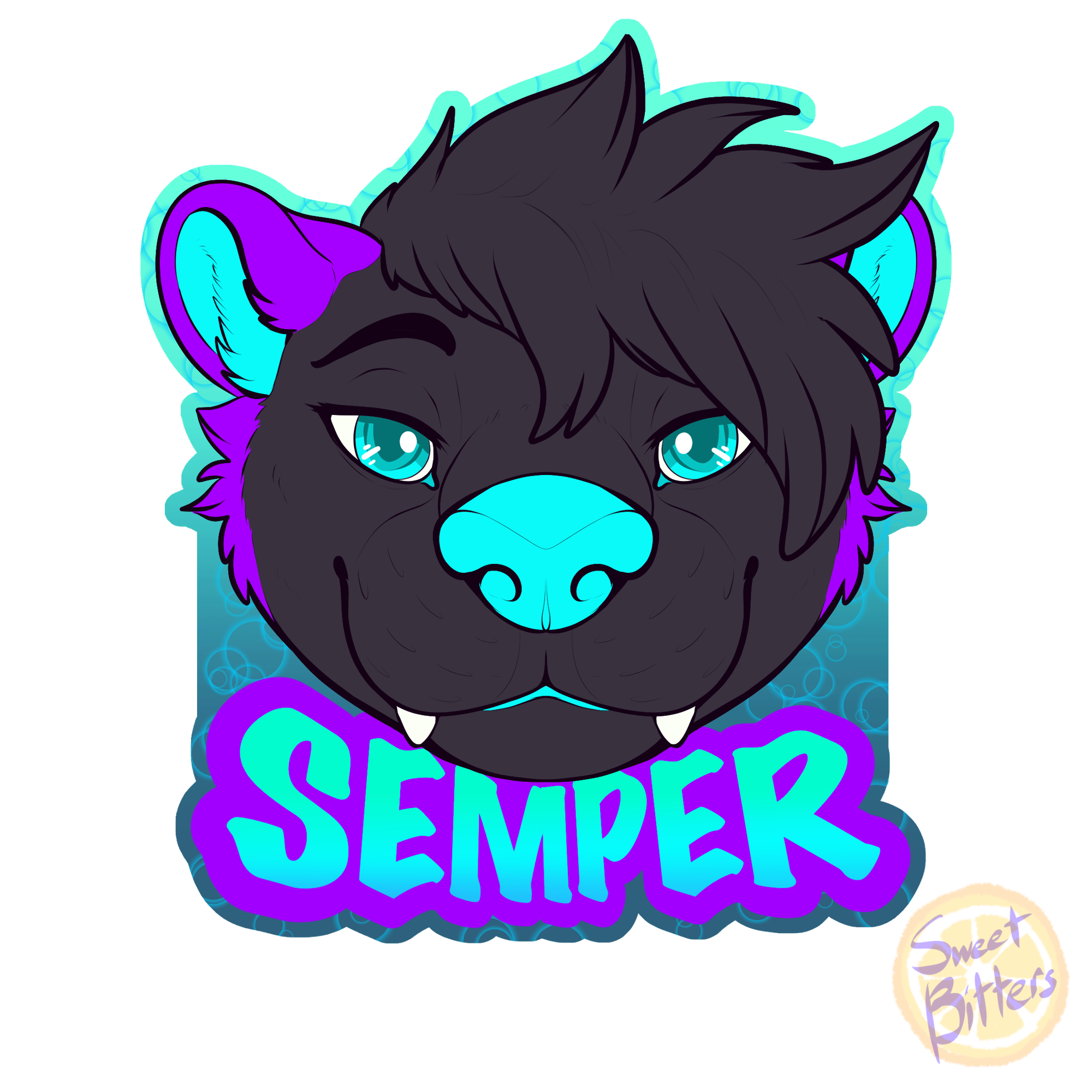Semper Badge - By @sweetbitters on Itaku