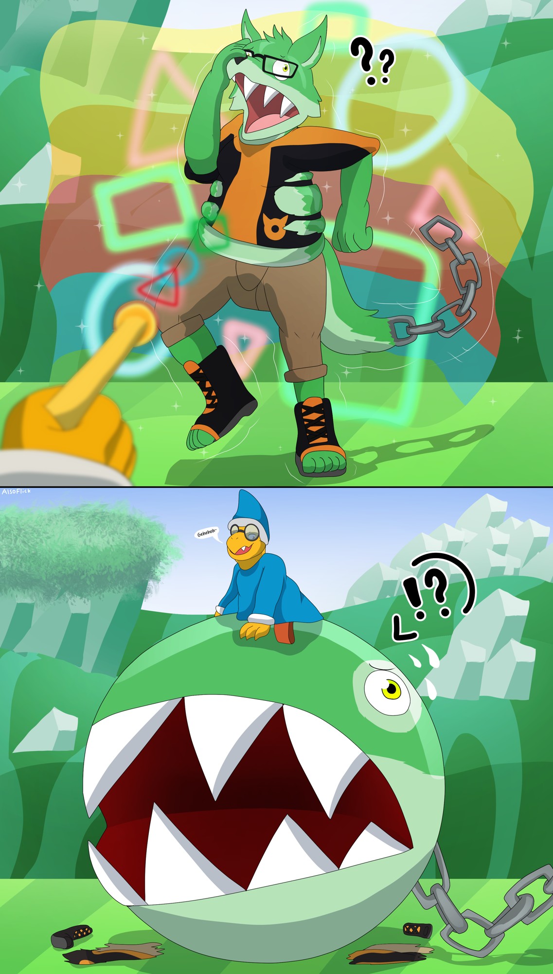 Chain Chomp Transformation - By @alsoflick on Itaku