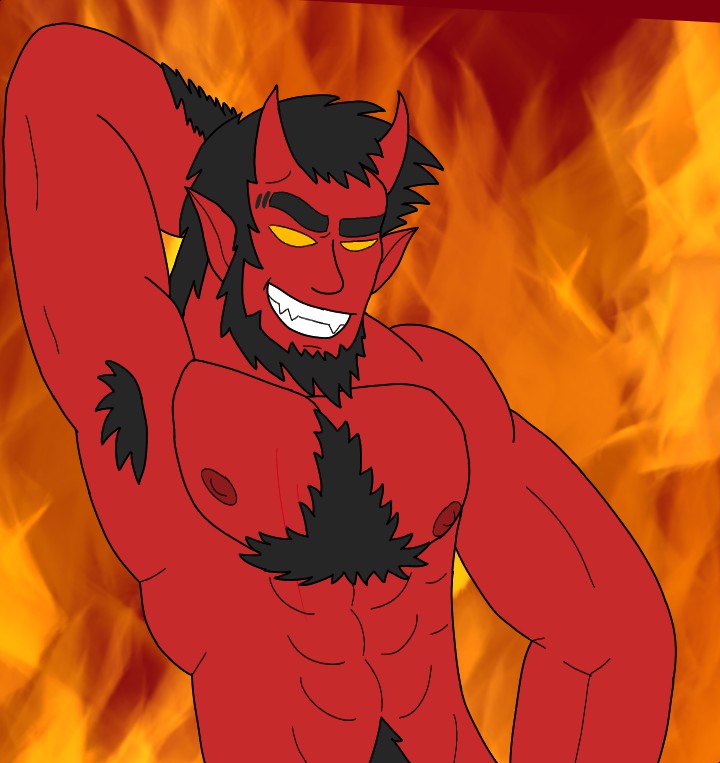 Fiery Demon - By @wheatley_zenkra on Itaku