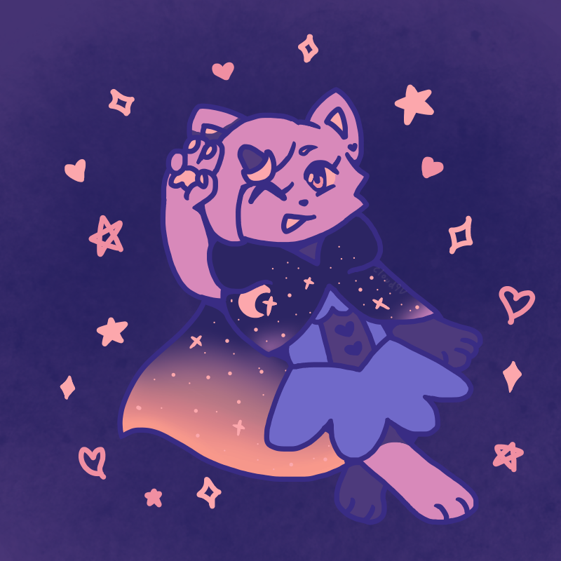 sunsets and stars - By @cloud9vee on Itaku
