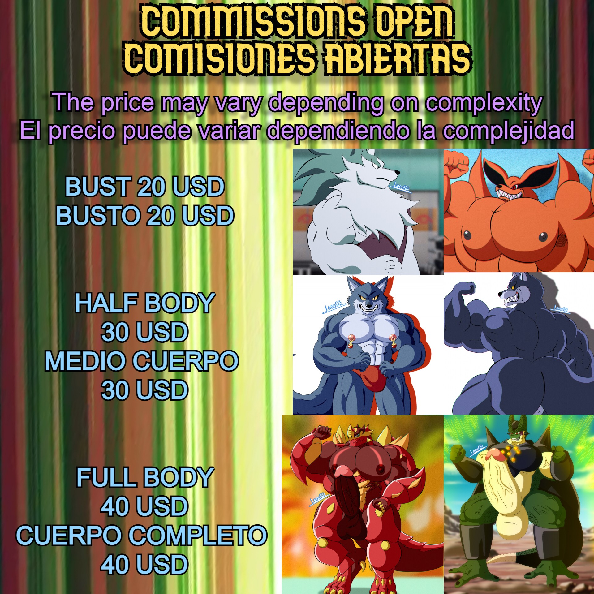 NSFW COMMISSIONS OPEN - By @leonsr on Itaku