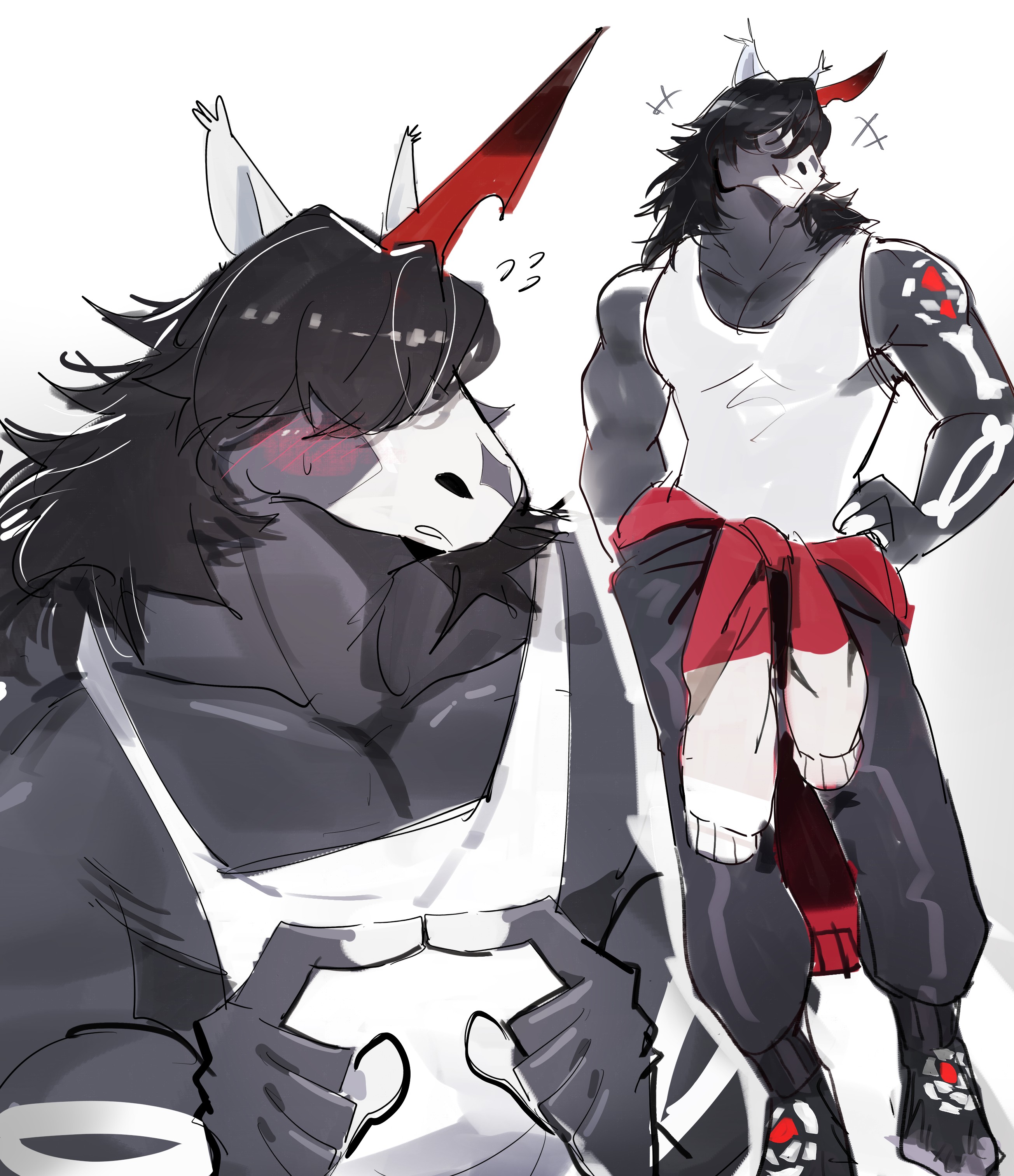 Gift for a friend! - By @kurulzart on Itaku