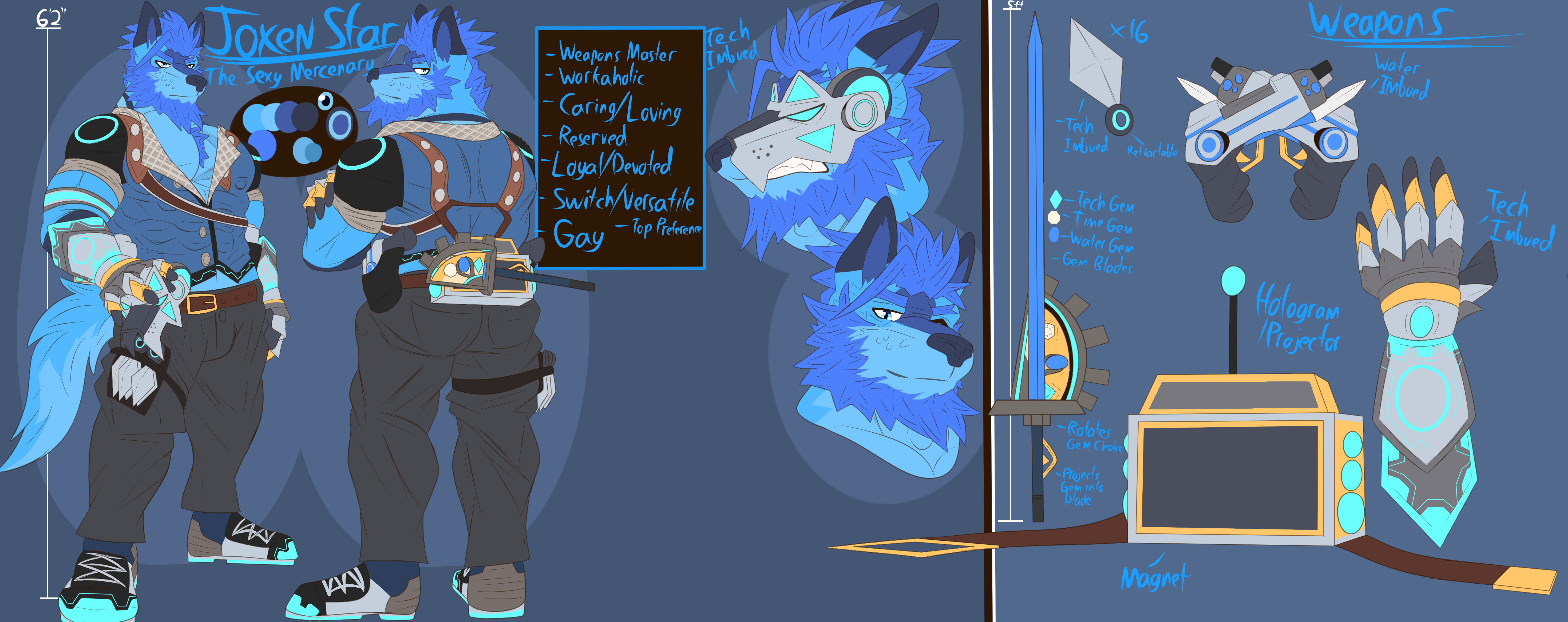 Joxen Star - Ref Sheet (SFW) - By @joxenstar83 on Itaku