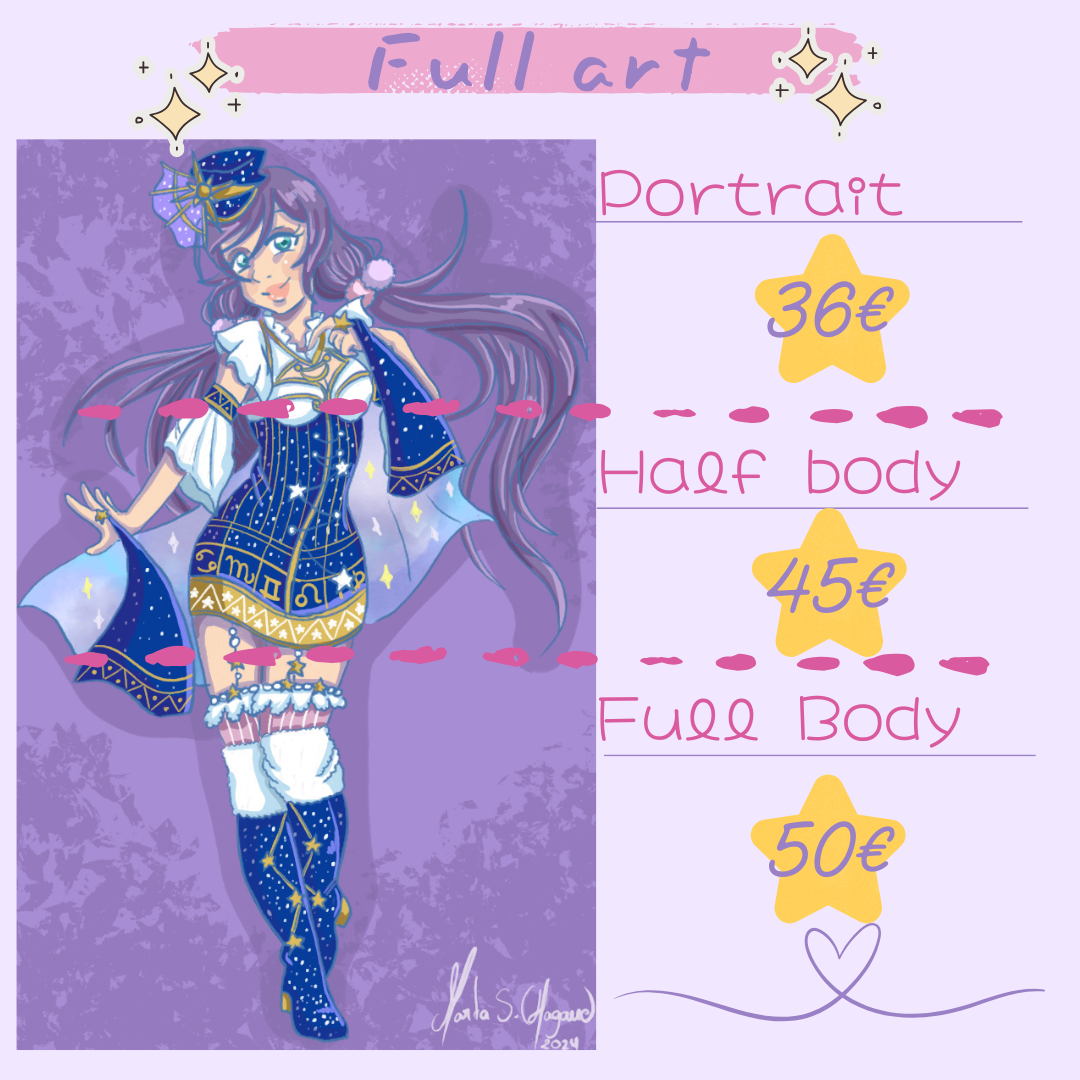 Commissions (full illustration) - By @haganedoodles on Itaku