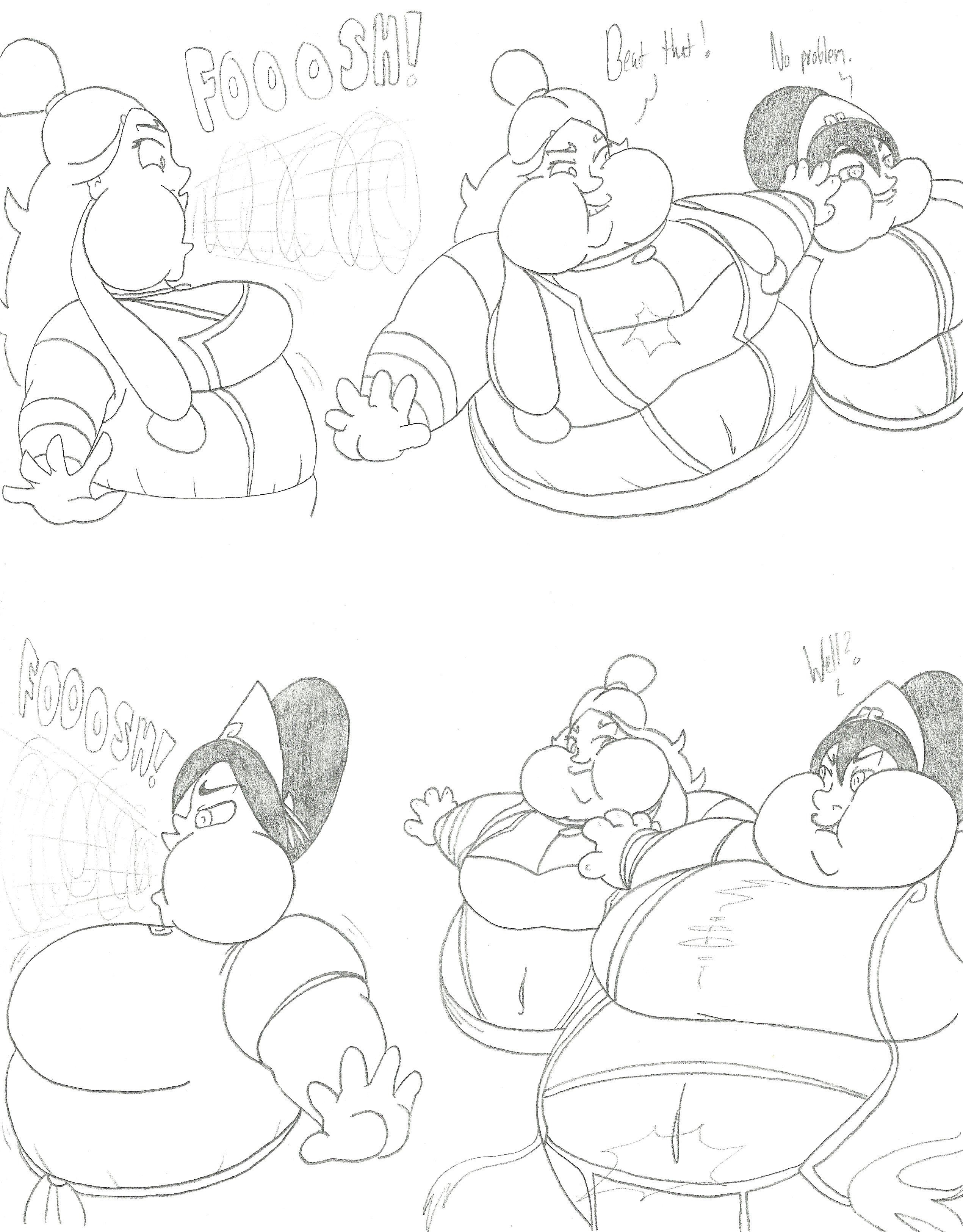 Top Cat Inflation Katara Toph Inflation 3/6 - By @catstuxedo on Itaku