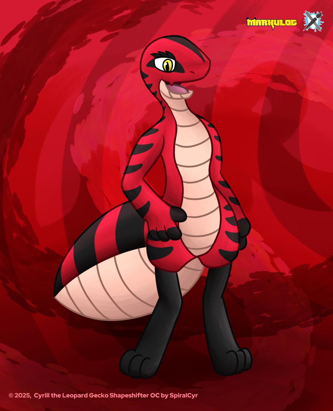 [Markulog] Cyrill the Gecko! - By @spiralcyr on Itaku