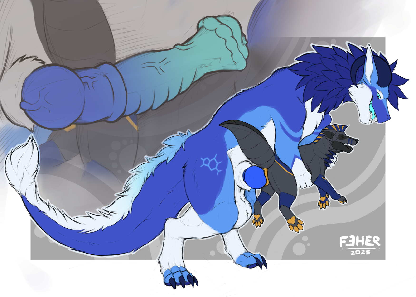 Felkin's feral fun - By @feher on Itaku