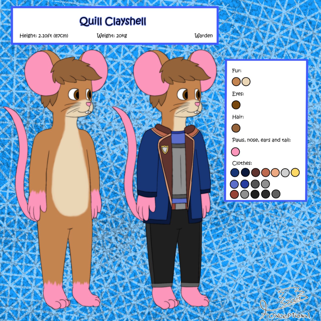 Quill (Reference) - By @foxceptional on Itaku