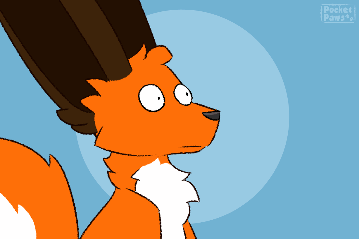 (Animated!) Speechless Fennec - By @pocketpaws on Itaku