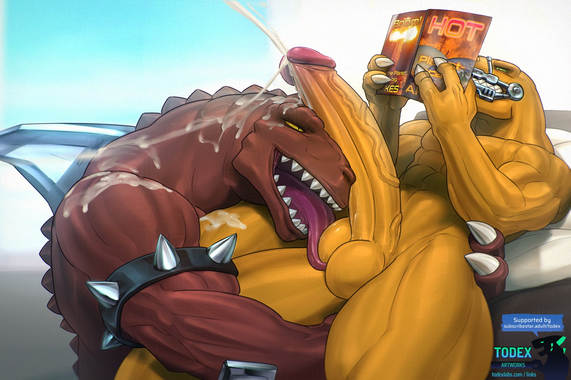 Extreme Dinosaurs Bad Rap-Spike Abs Anthro Balls Rule34 Todex