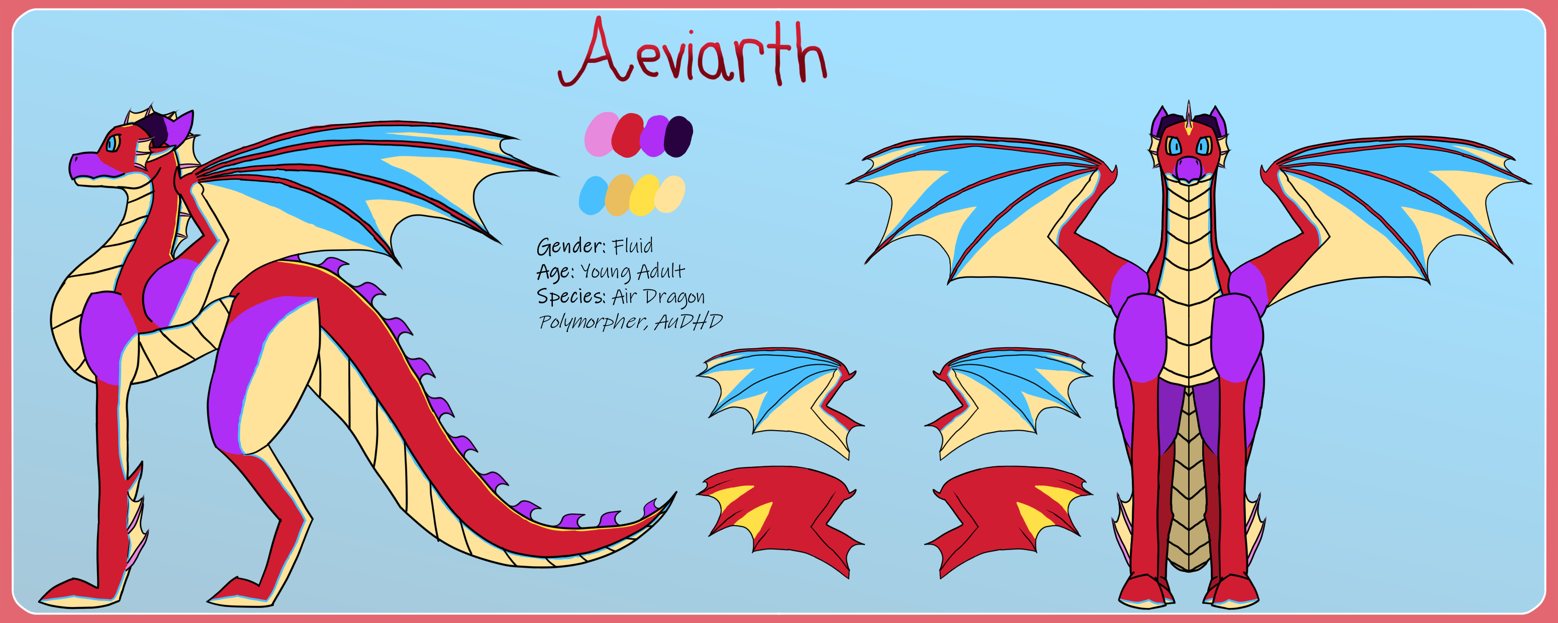 Aeviarth Jan/2024 Ref - By @aeviarth-the-dragoness on Itaku