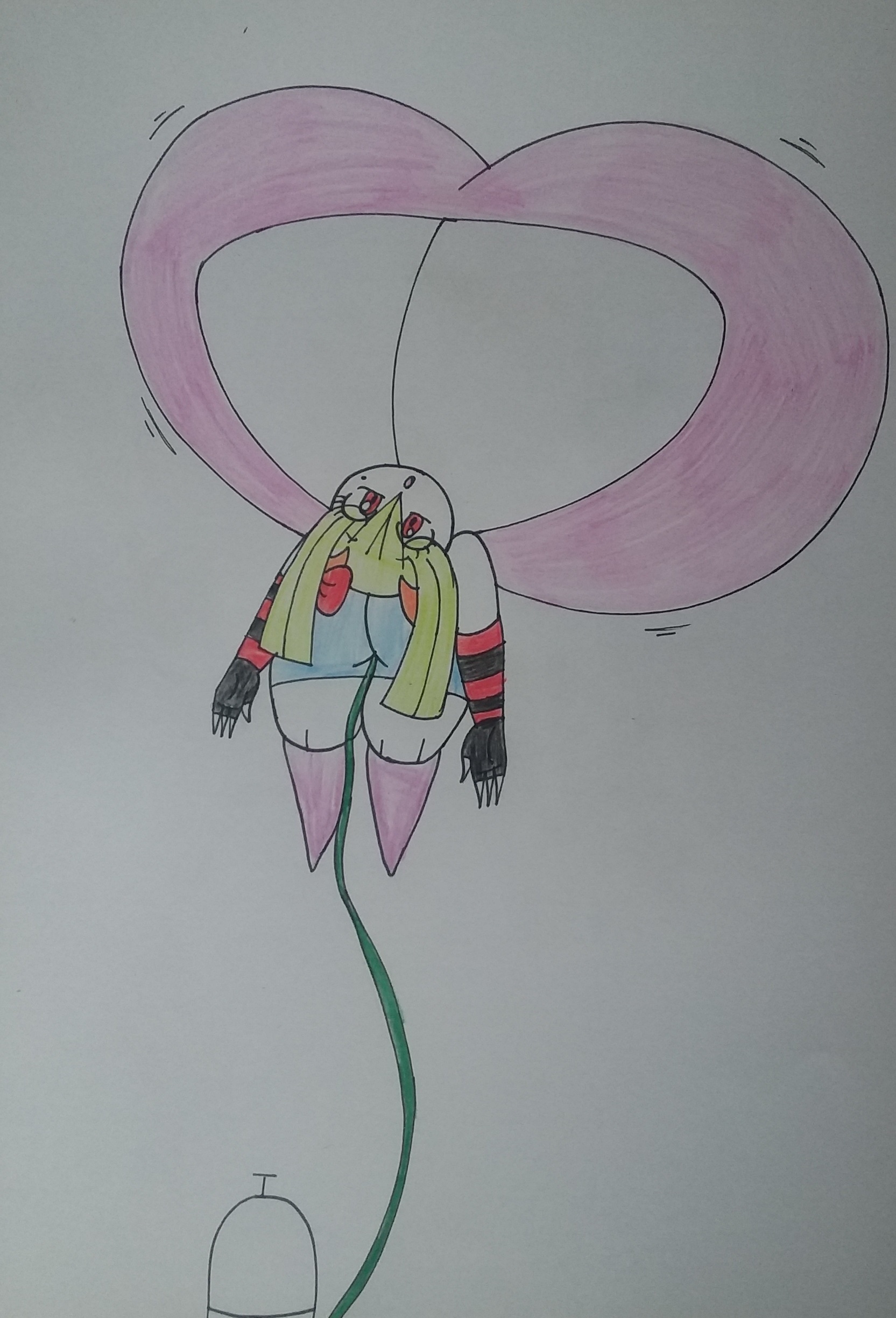 Alice's balloon boobs - By @lashdog on Itaku