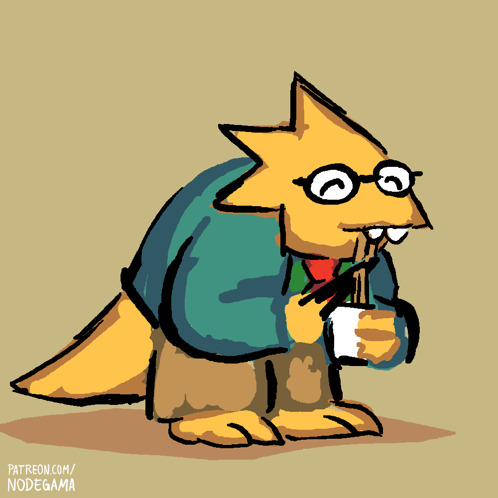 Alphys Gamma FMG - By @nodegama on Itaku
