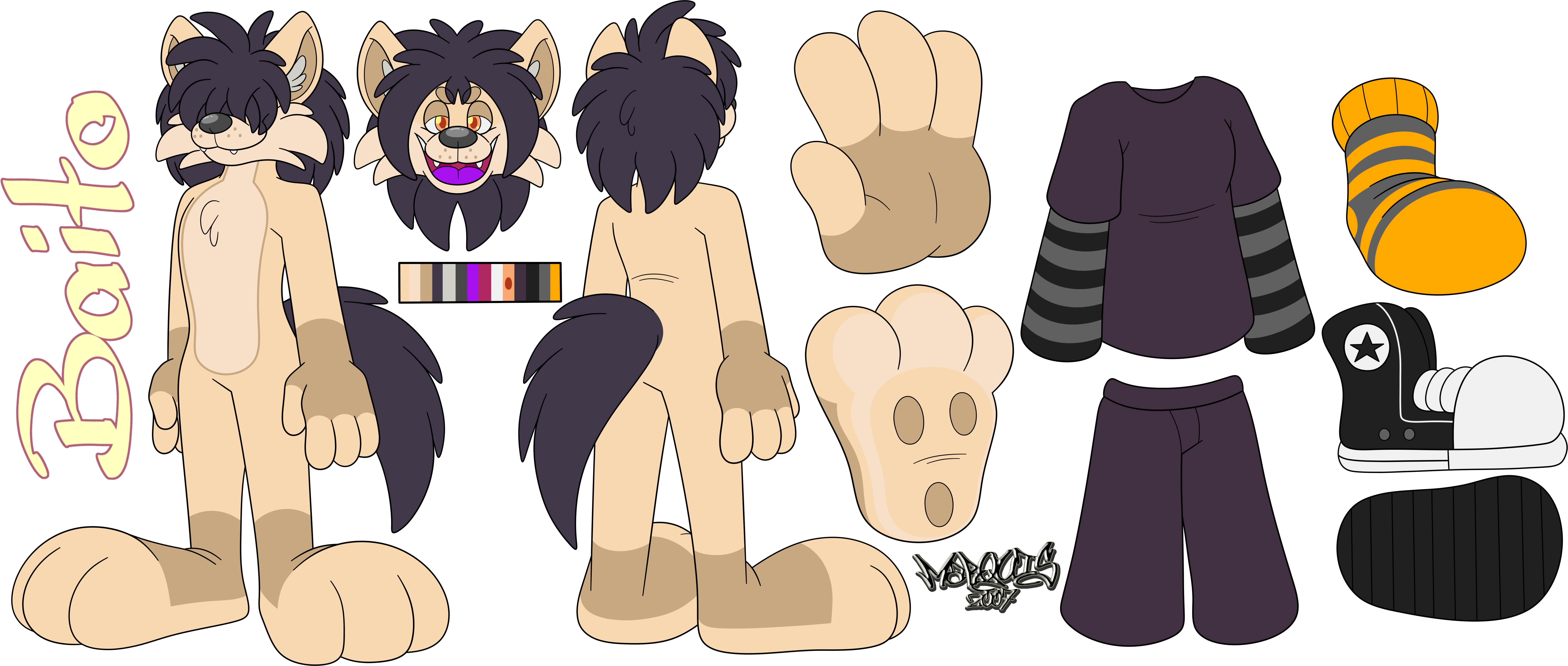 Baito Reference Sheet - By @marquis2007 on Itaku